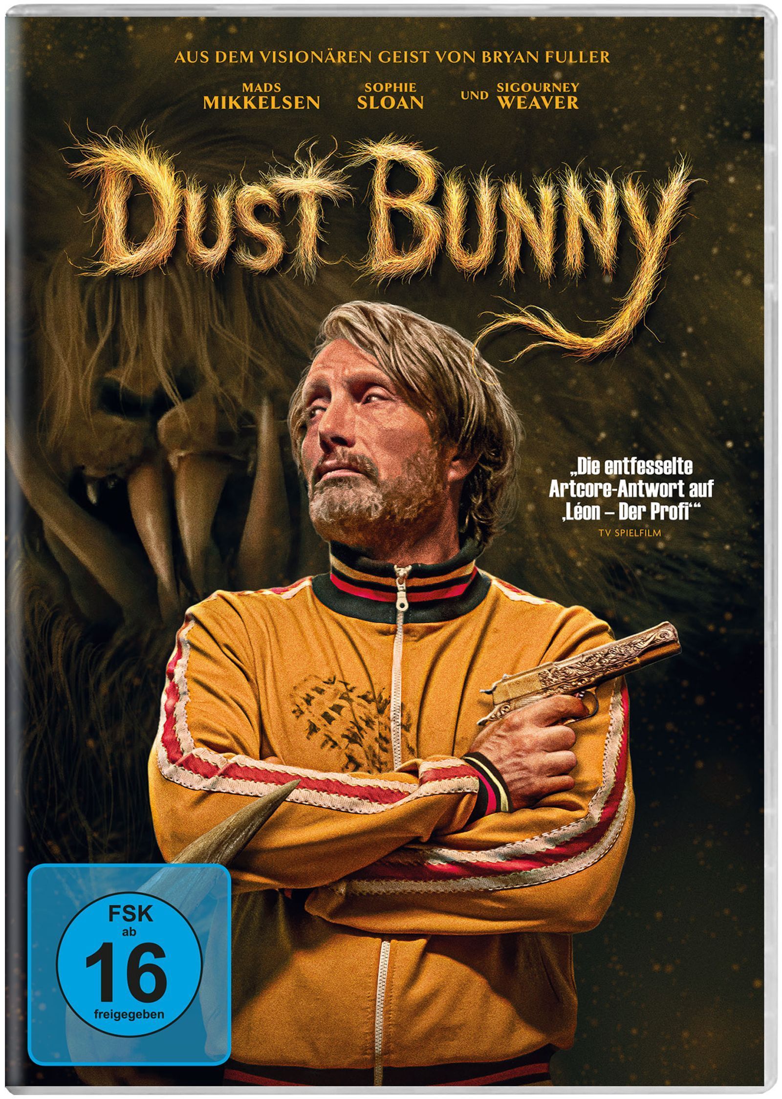 In „Dust Bunny“ kämpft Mads Mikkelsen gegen das mörderische Monster unter dem Bett. (Bild: Leonine)