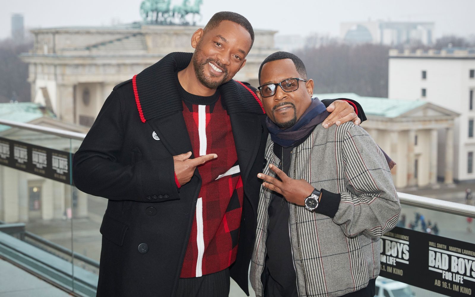 Will Smith (links) und Martin Lawrence, hier bei einem Foto-Shooting zu „Bad Boys For Life“ an der Akademie der Künste in Berlin im Januar 2020, wären gegen „Bad Boys 5“ grundsätzlich nicht abgeneigt. (Bild: 2020 Getty Images/Sebastian Reuter)