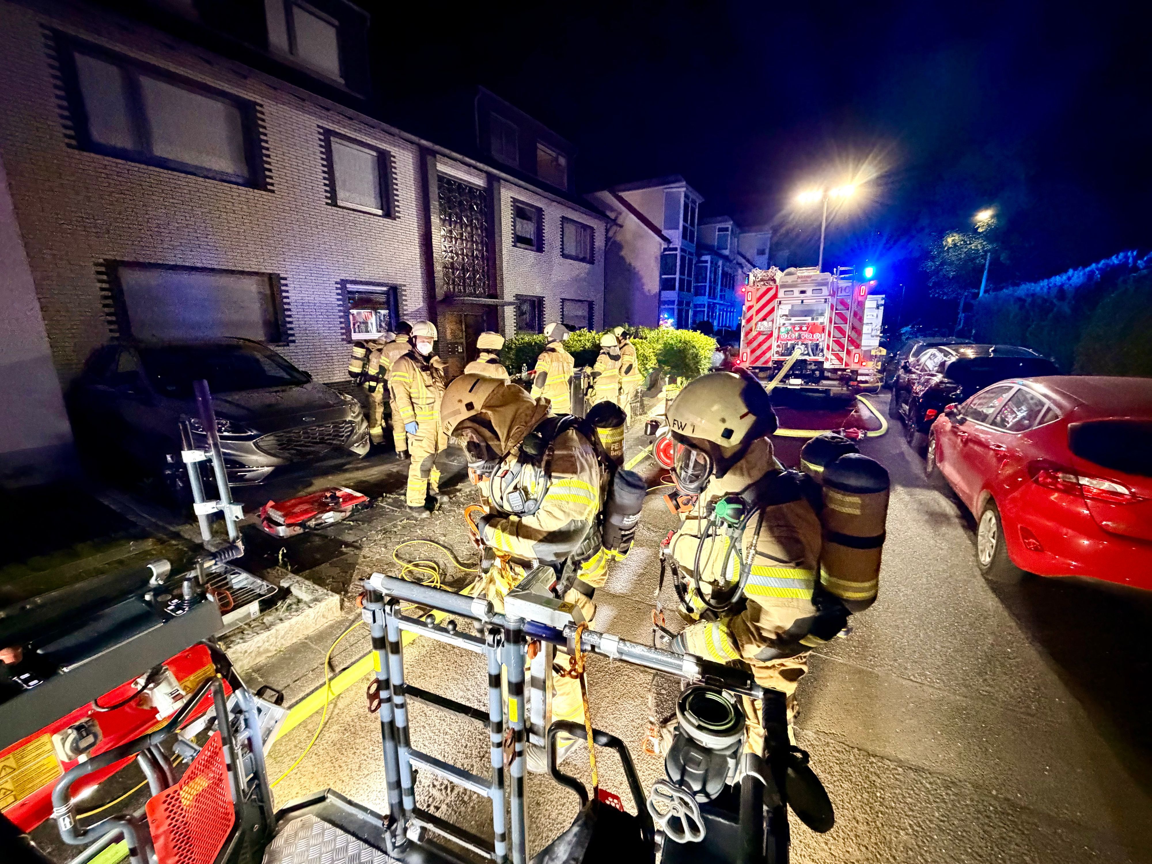 Die Einsatzstelle im Stadtteil Lustheide.