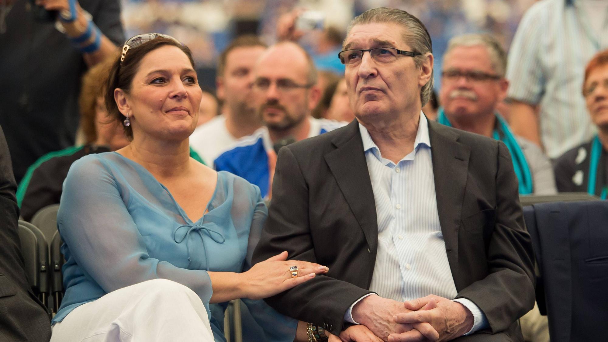 Rudolf Rudi Assauer mit seiner Tochter Bettina Michel.