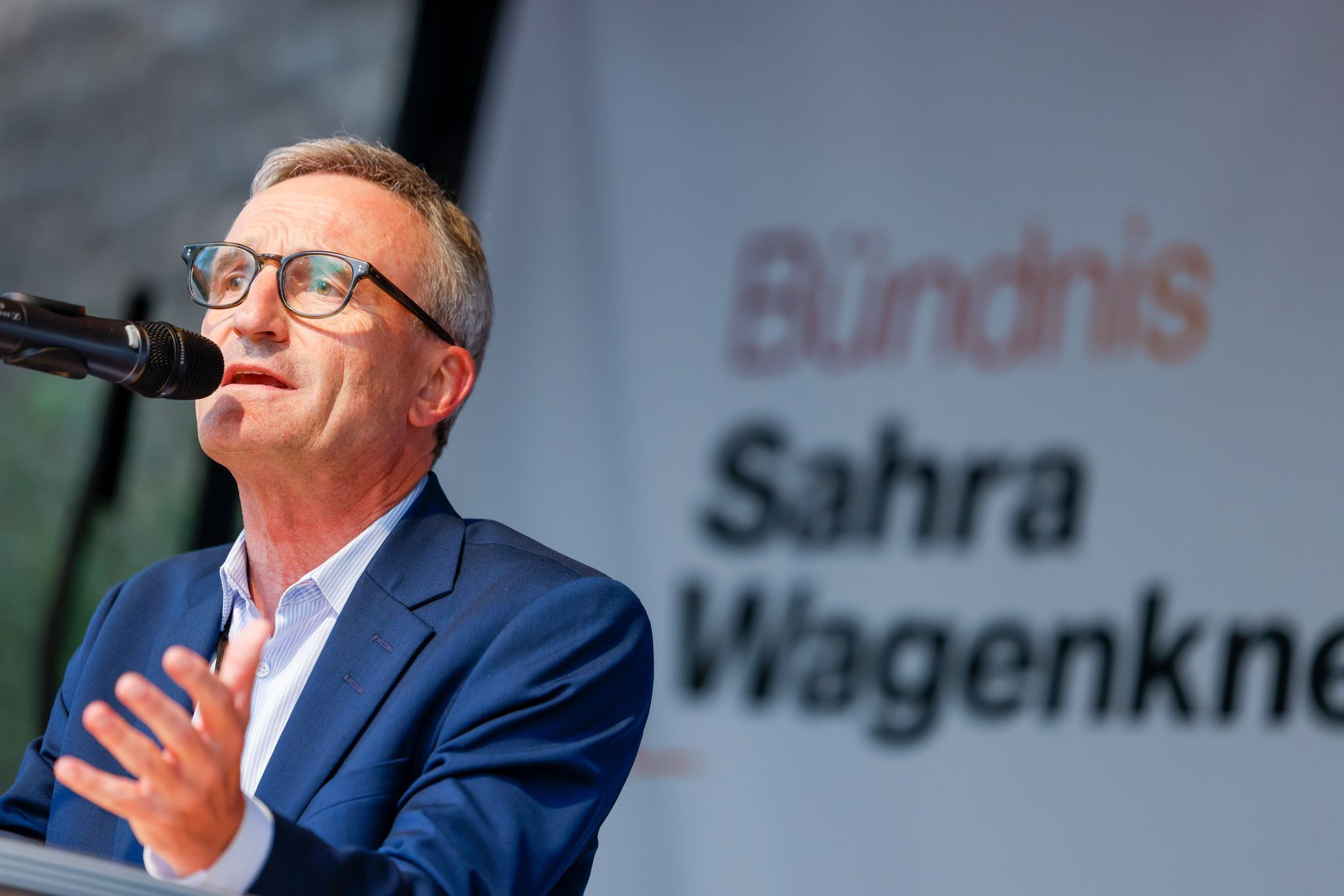 Thomas Geisel im Wahlkampf für das BSW