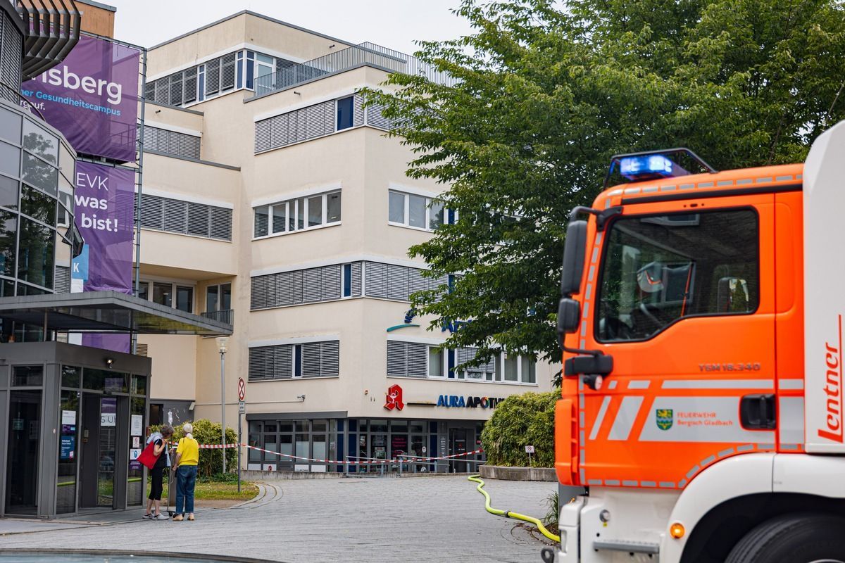 Ammoniakaustritt in einem Nebengebäude des Evangelischen Krankenhauses.