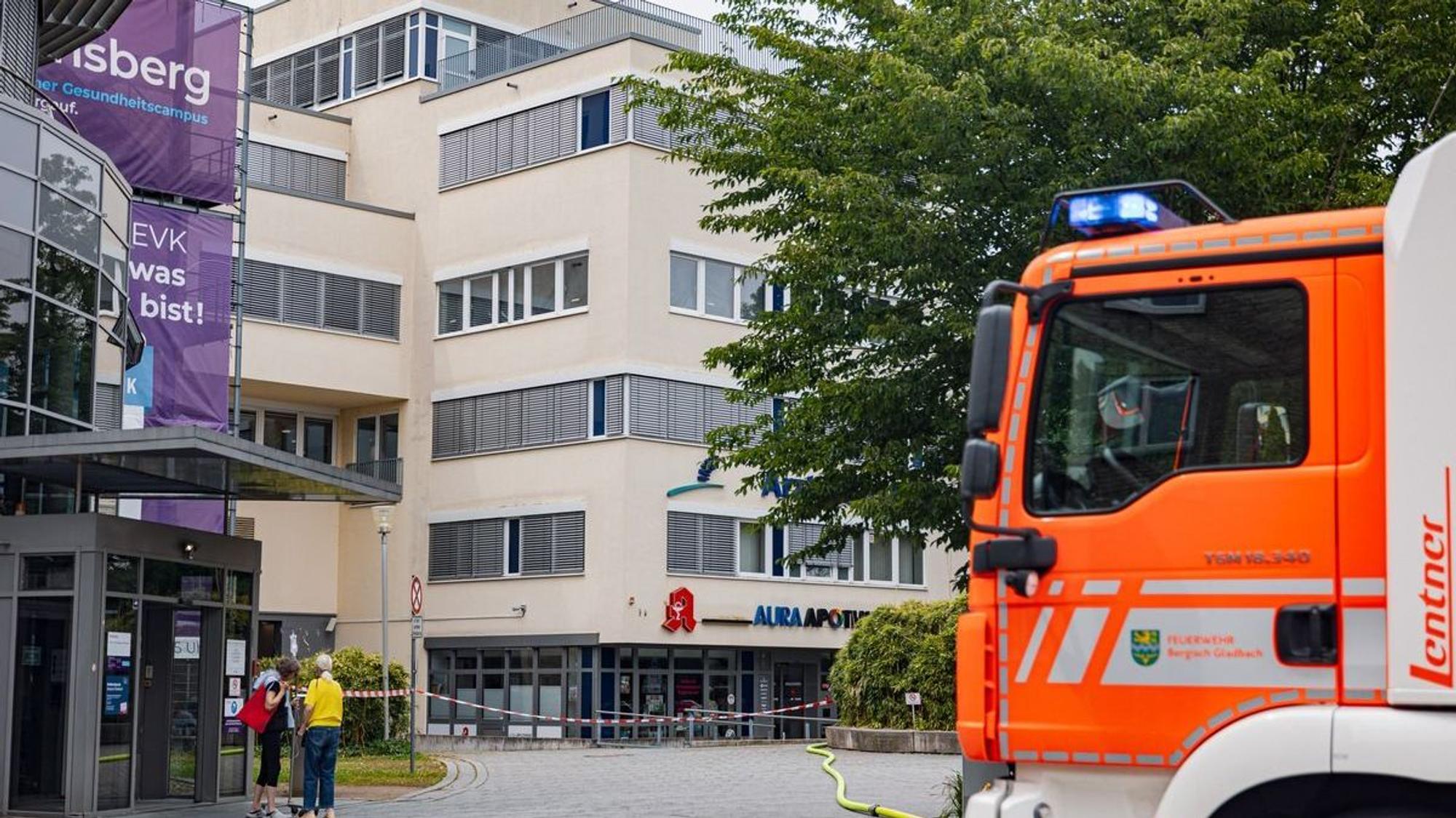 Ammoniakaustritt in einem Nebengebäude des Evangelischen Krankenhauses.
