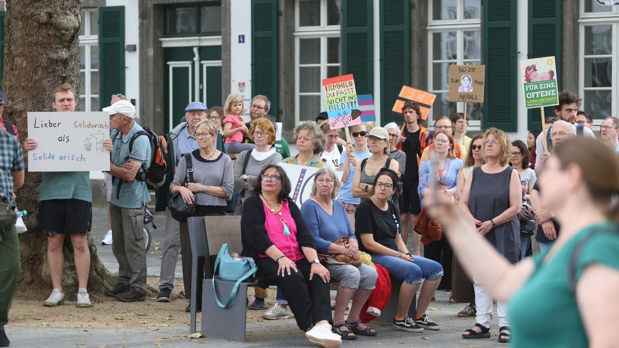 Demo gegen die Afd in Königswinter.