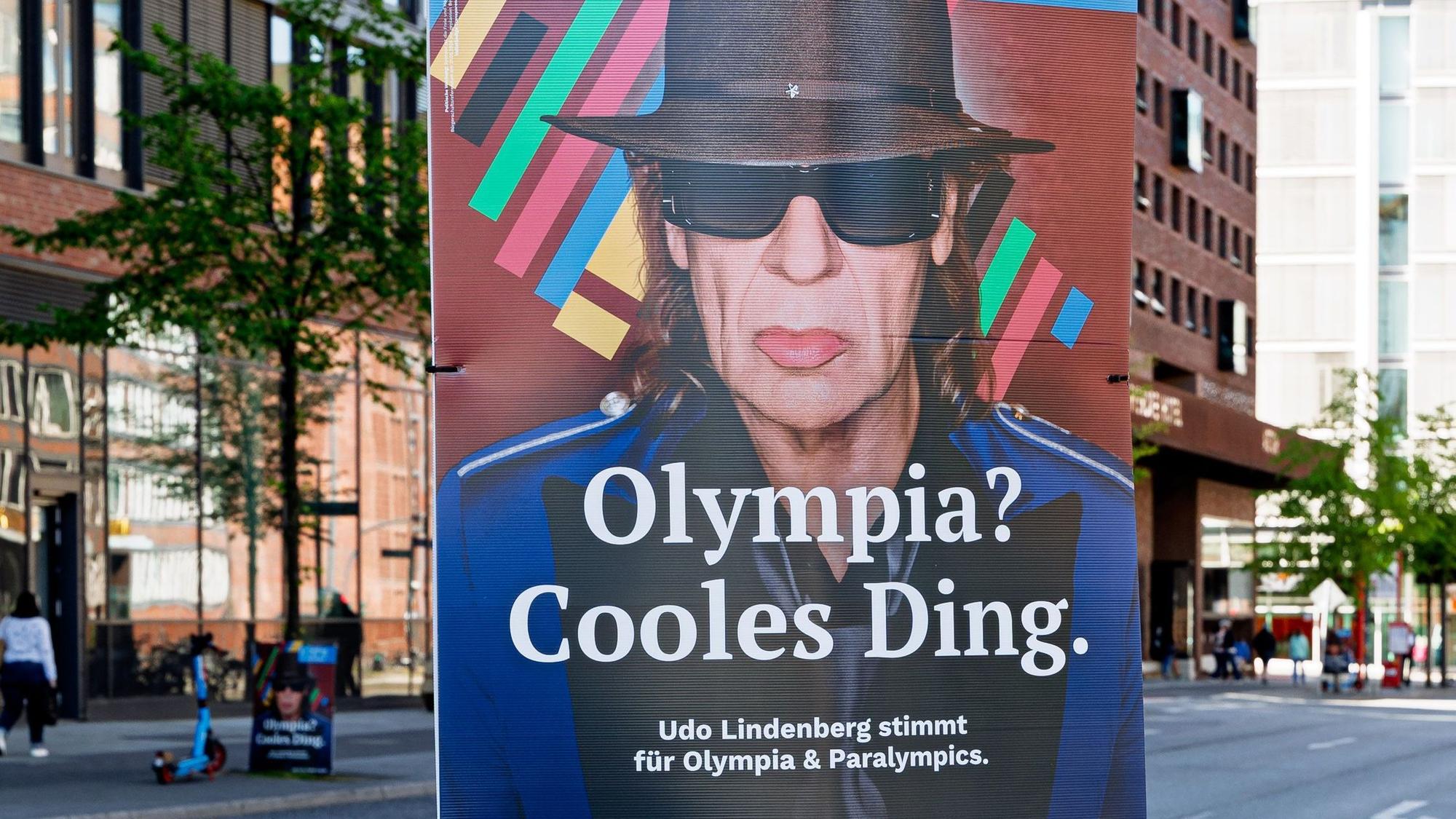 In Hamburg wurde auf Plakaten mit Udo Lindenberg für die Ausrichtung Olympischer Spiele geworben – doch die Mehrheit der Wahlberechtigten stimmte dagegen.