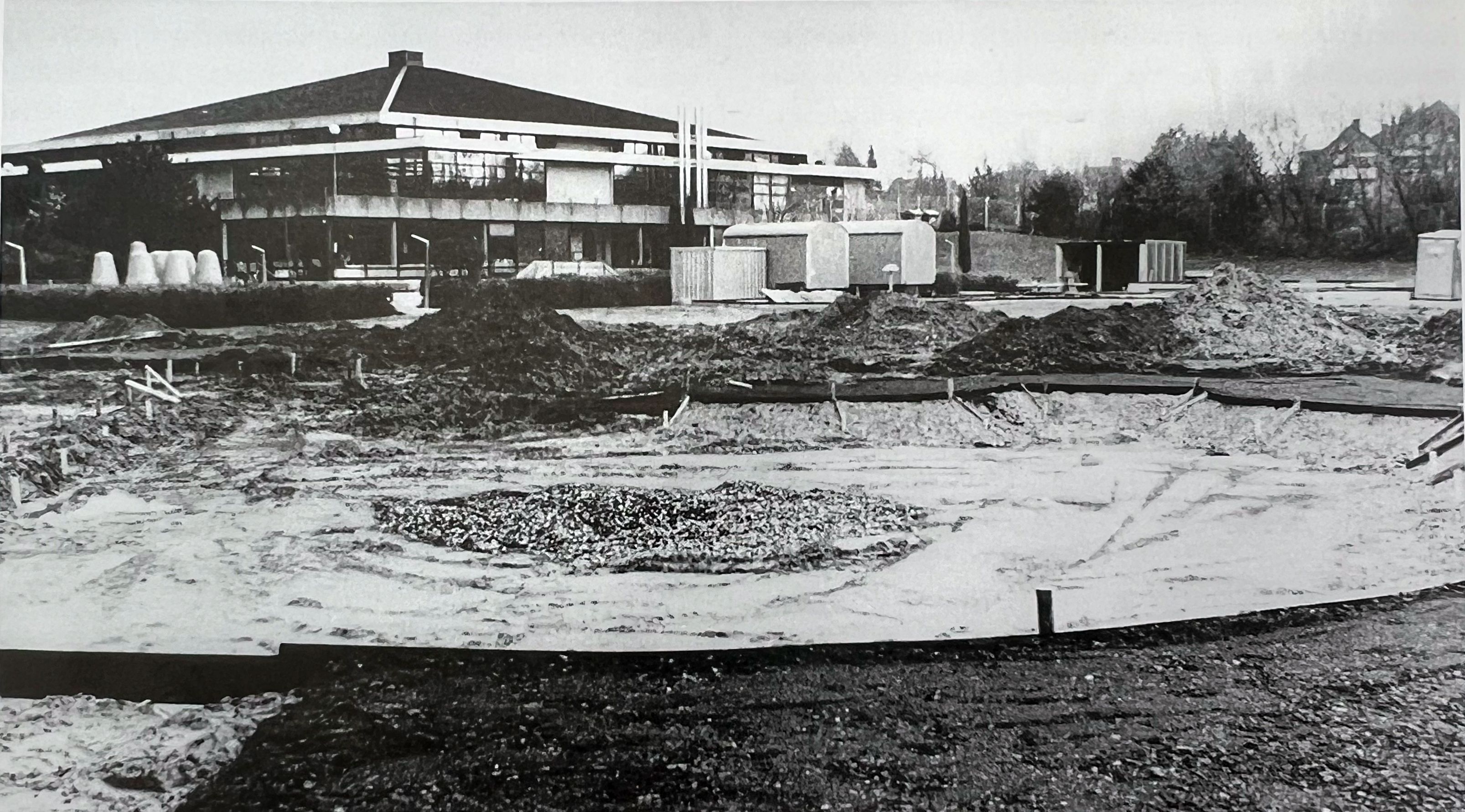 Historisches Foto des Kombibads in Porz-Zündorf.