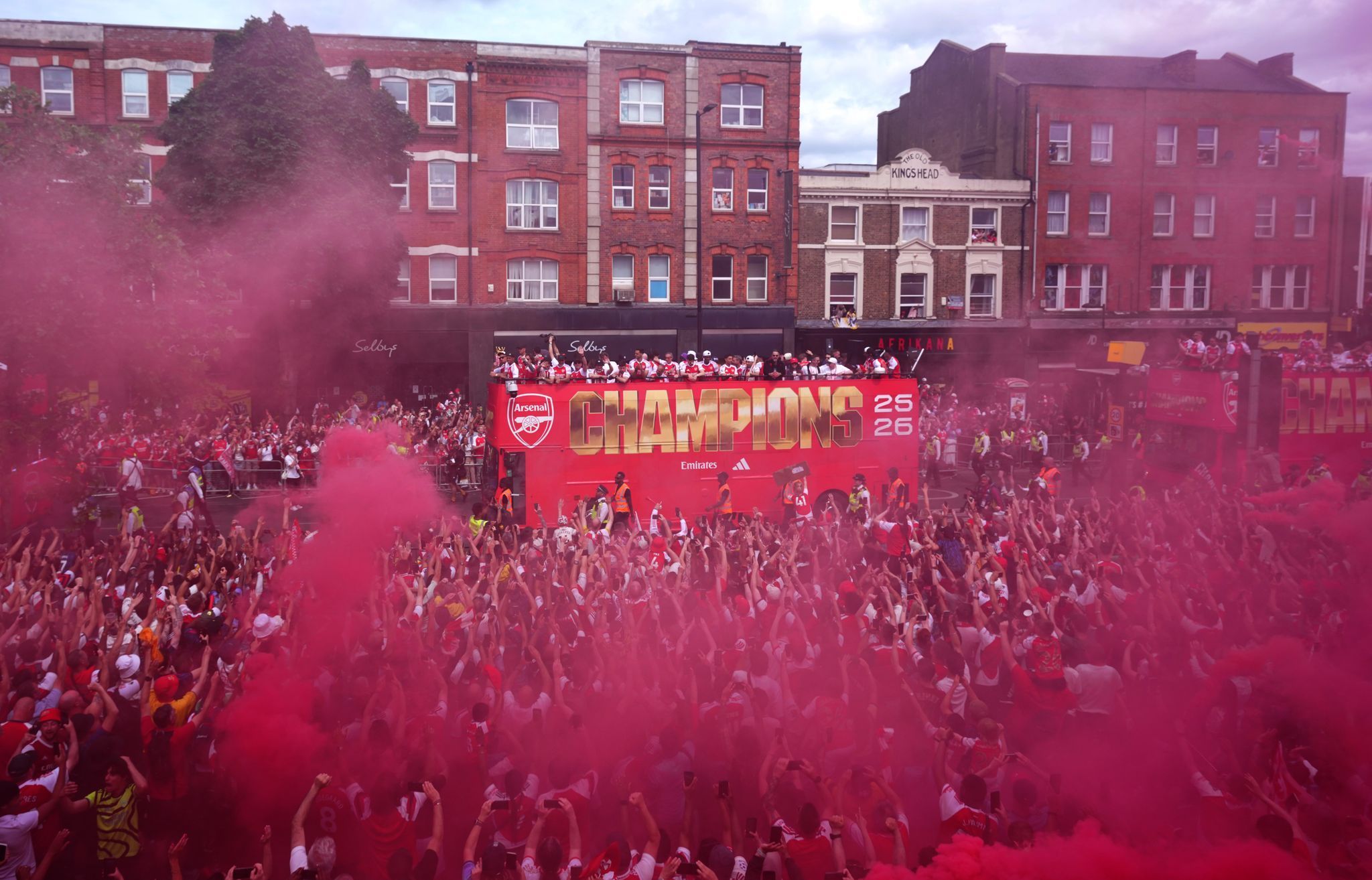 Parade von Arsenal in London