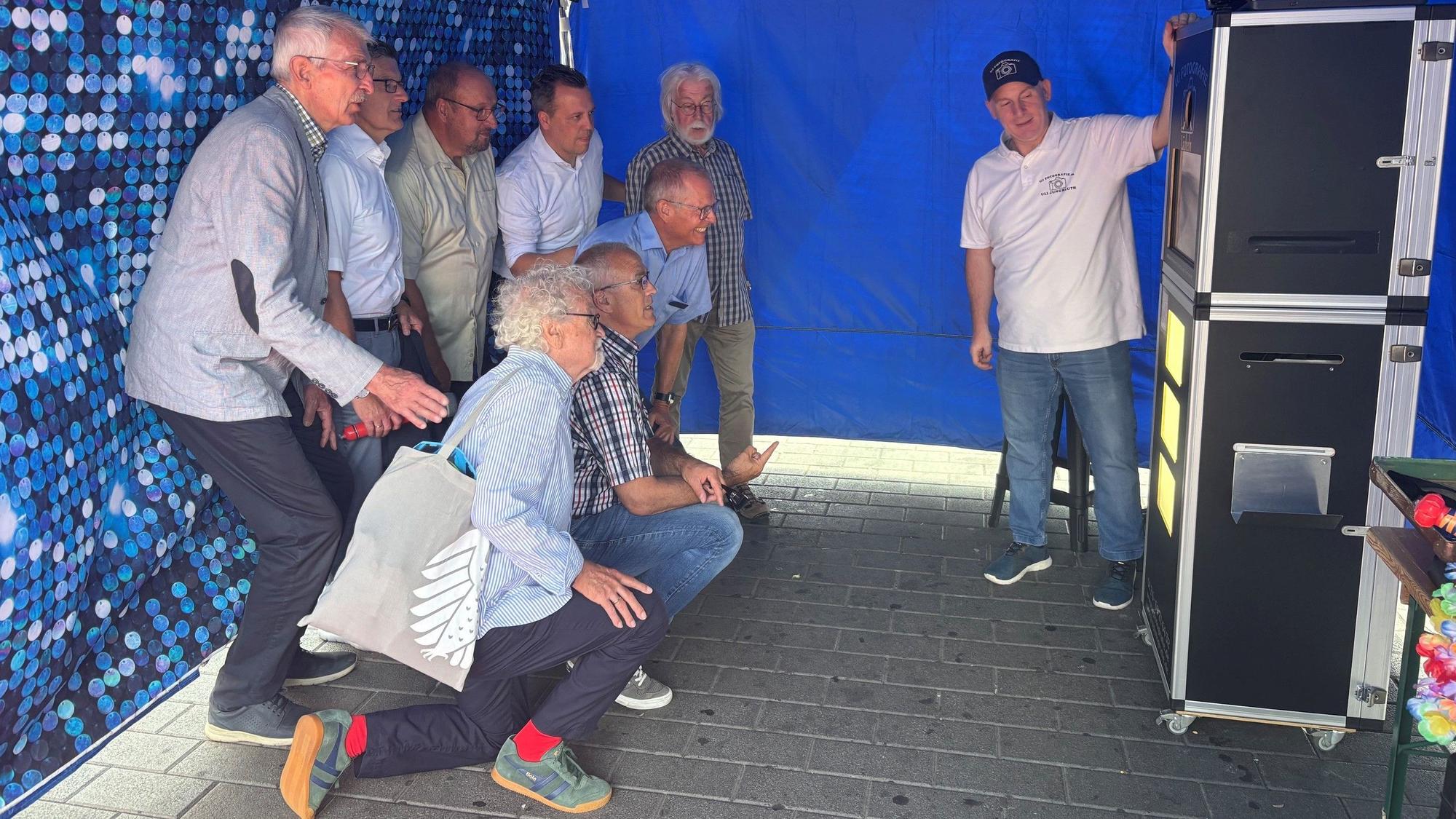 Fotobox beim Jubiläumsfest der SVE am Euskirchener Bahnhof.