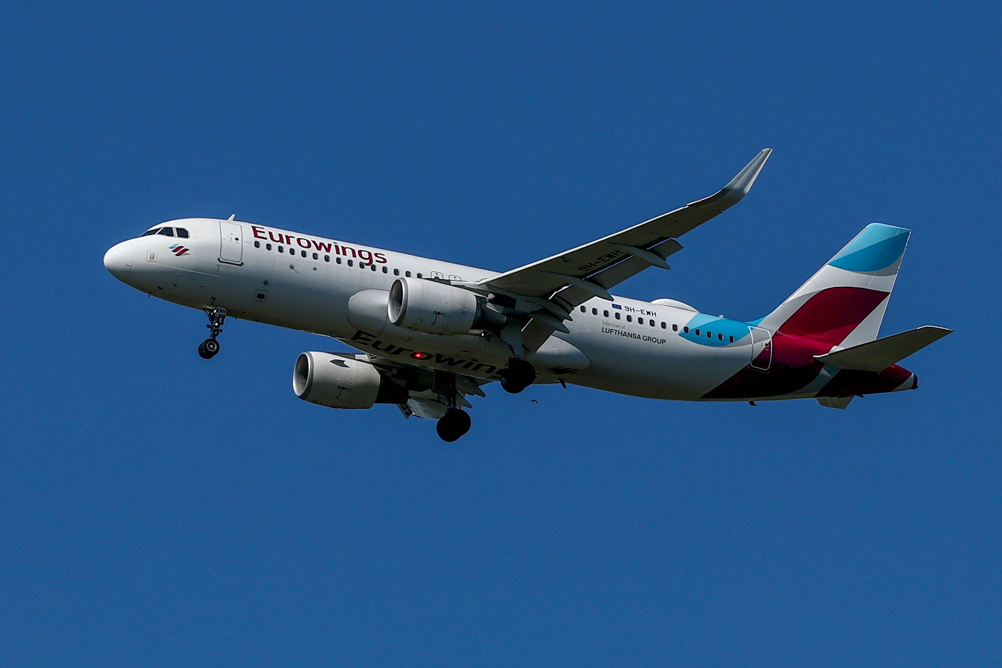 Ein Airbus A320 von Eurowings ist auf dem Weg nach Köln in Turbulenzen geraten. (Archivfoto)