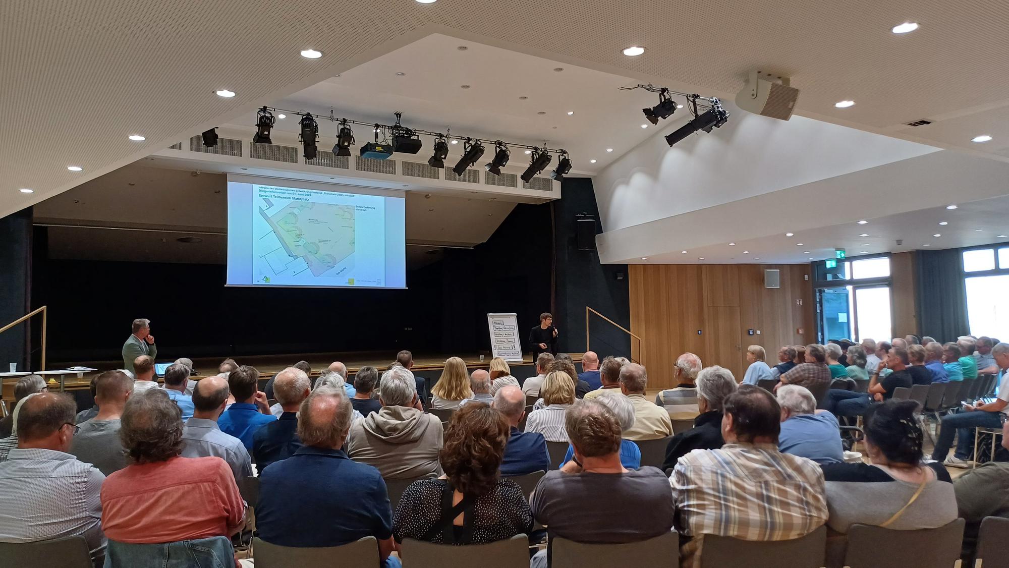 Die Informationsveranstaltung der Stadt zur Umgestaltung der Altstadt war am vergangenen Montagabend gut besucht.