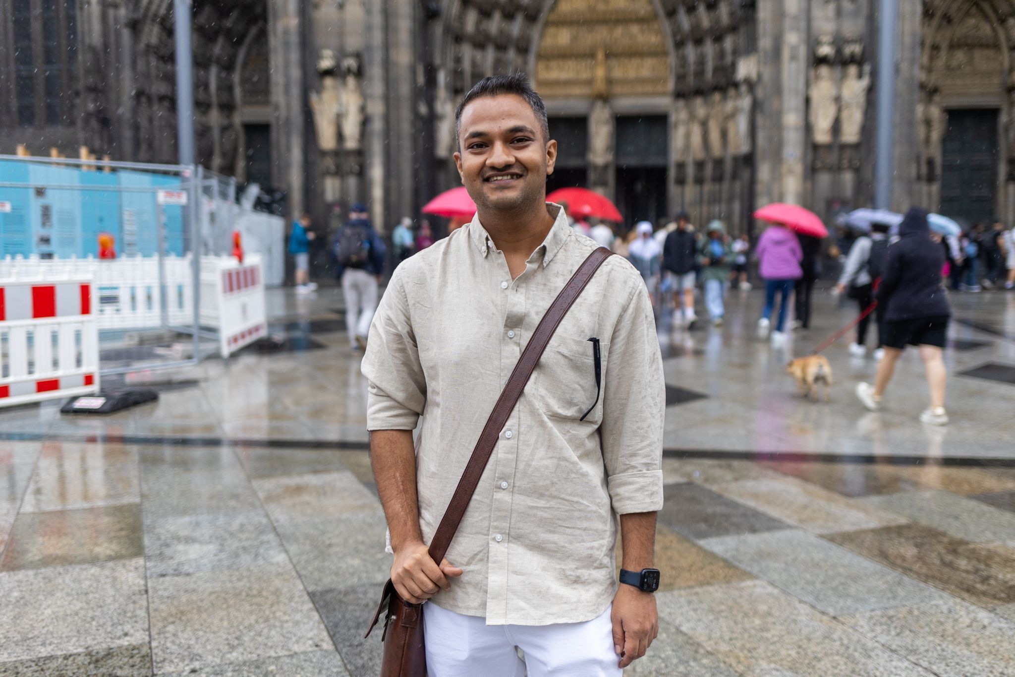 Aakash Mishra ist aus Indien angereist.
