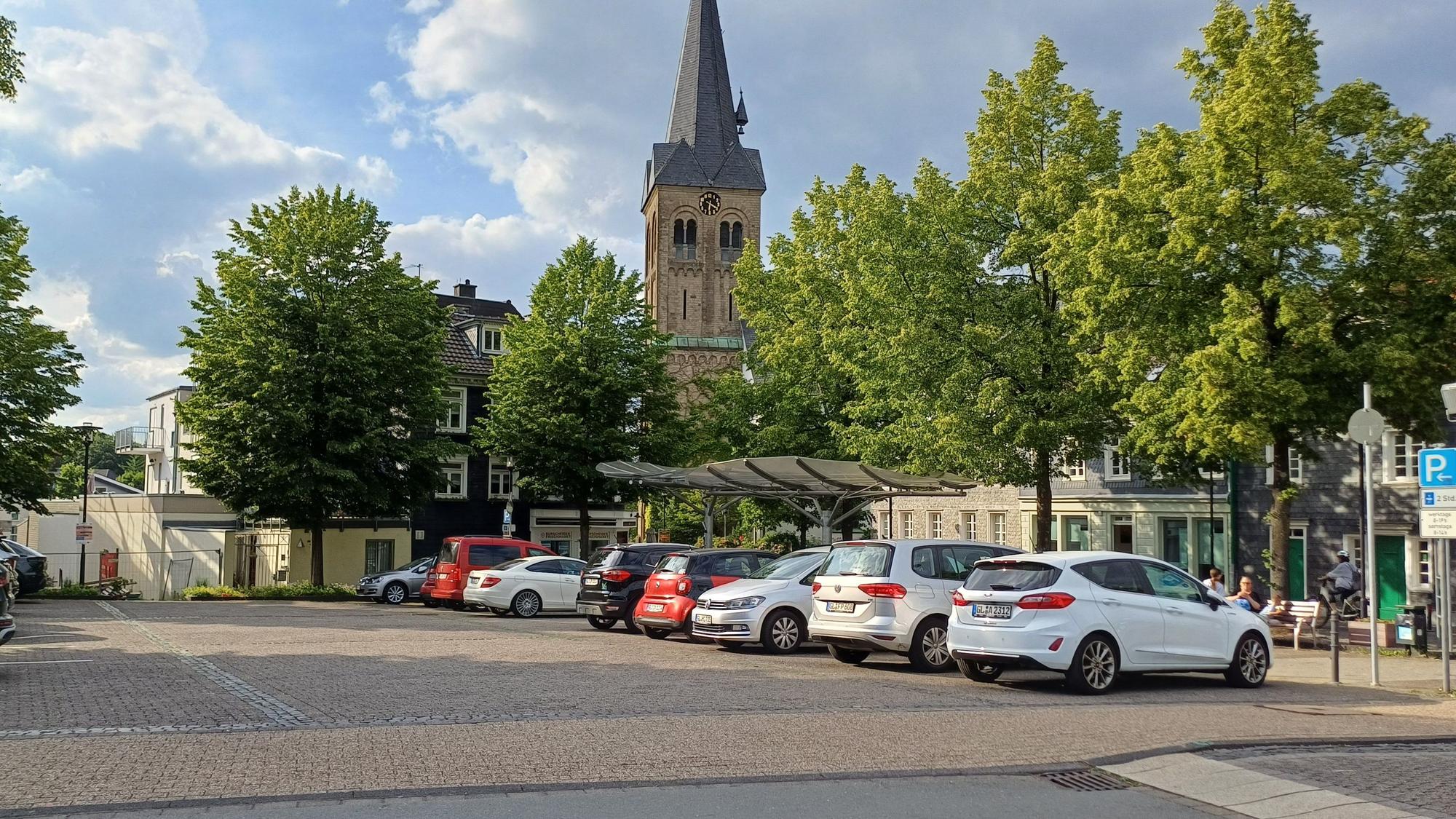 Der Burscheider Marktplatz