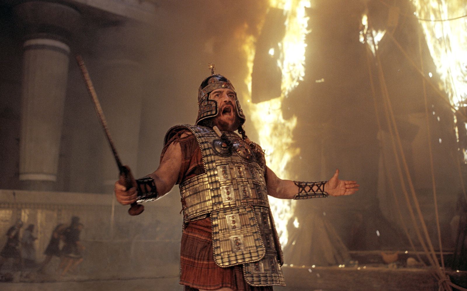 Hochkarätig besetzter Monumentalfilm: Brian Cox (Bild) spielt in Wolfgang Petersens „Troja“ den König Agamemnon. (Bild: RTL / 2004 Warner Bros. Entertainment Inc)
