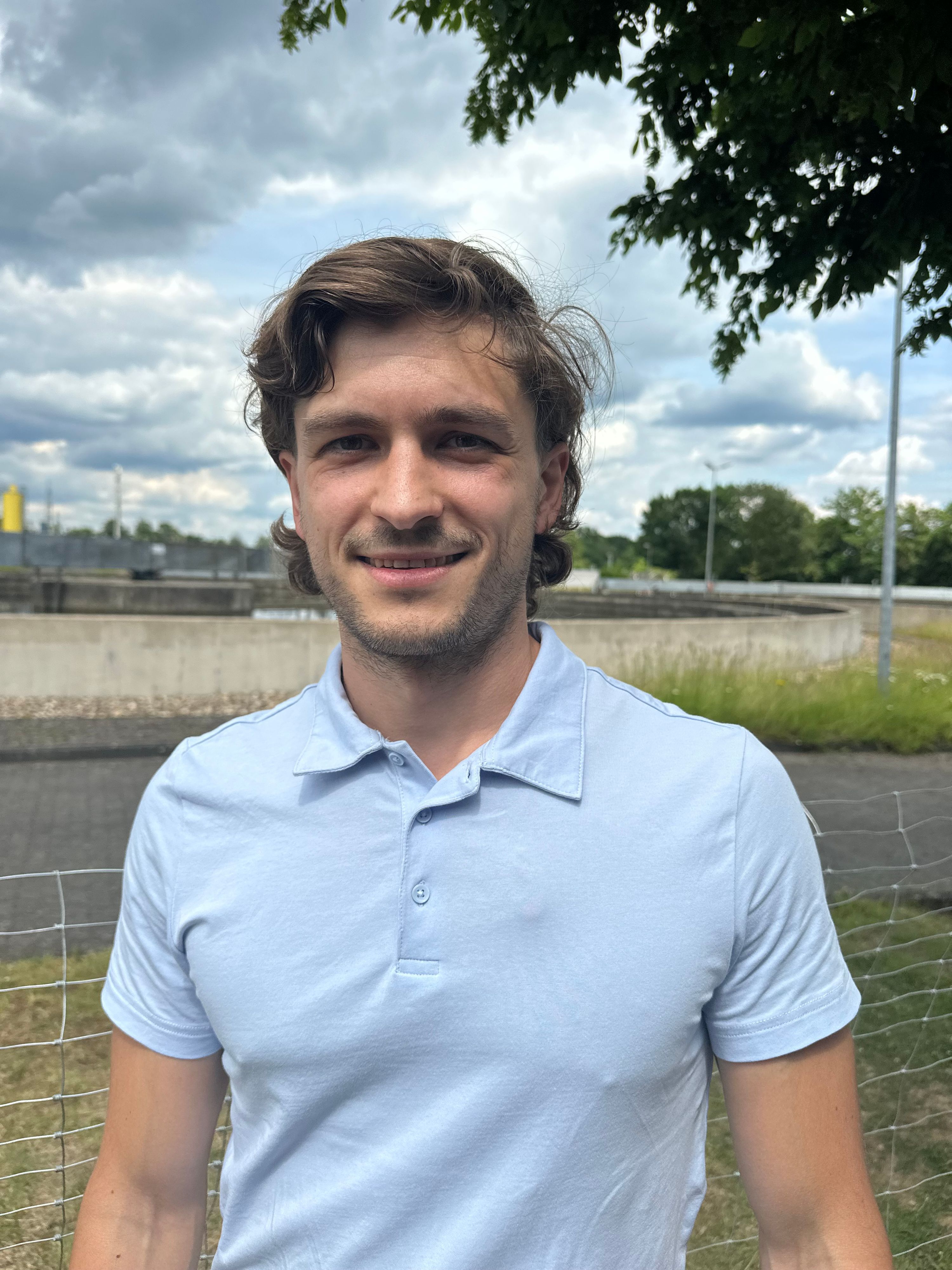 Sebastian Kenter, Ingenieur für Umwelttechnologie, ist Betreibsleiter des Klärwerkes.