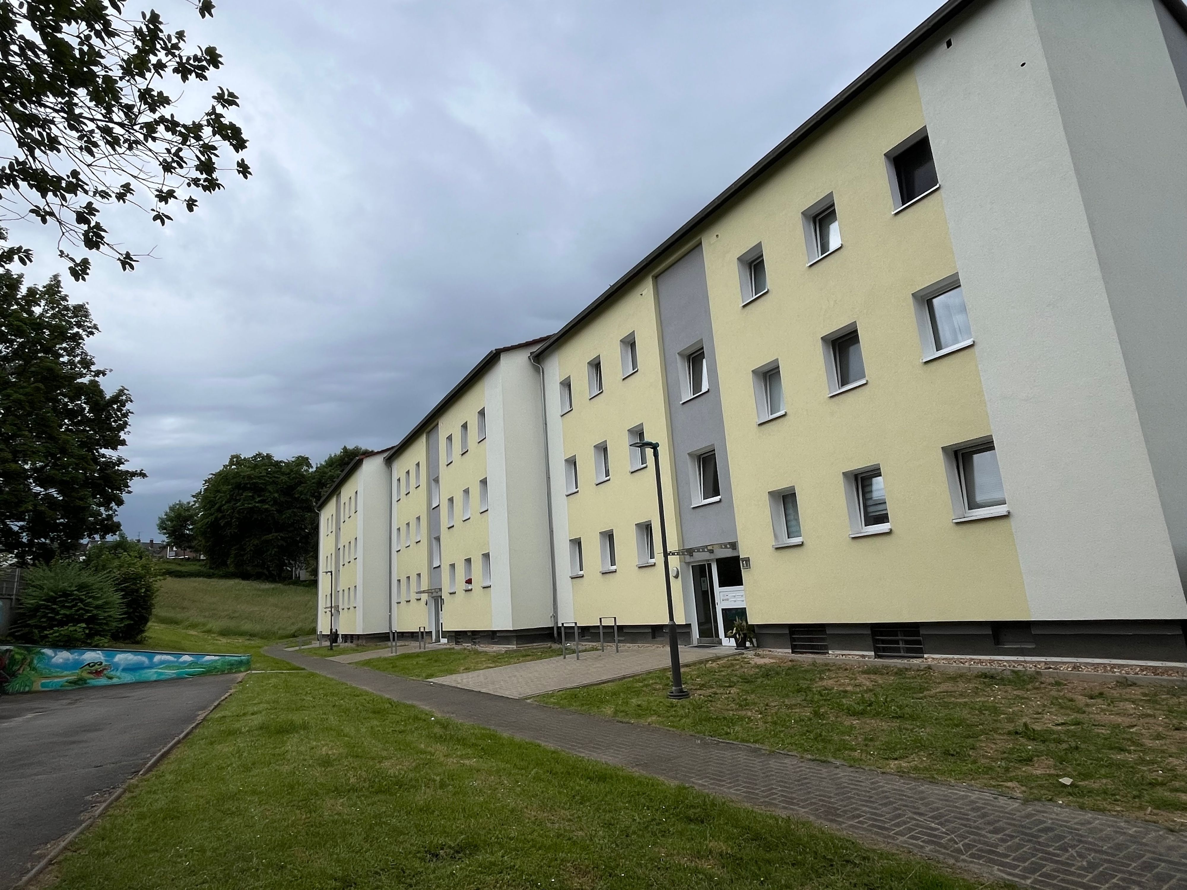 Die betroffene Vonovia-Siedlung in Mathildenhof.