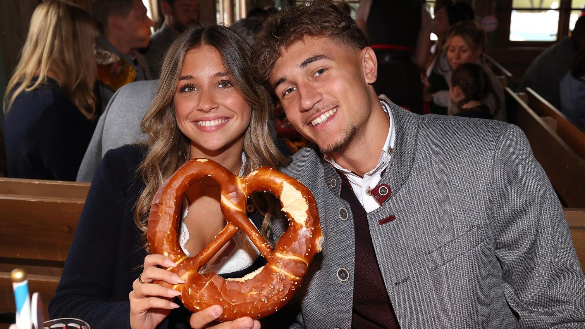 Josefine Scholl, Tochter von Ex-Nationalspieler Mehmet Scholl, ist aktuell mit Fußballspieler Tom Bischof (Bild) liiert. (Bild: 2025 Getty Images/Alexander Hassenstein)