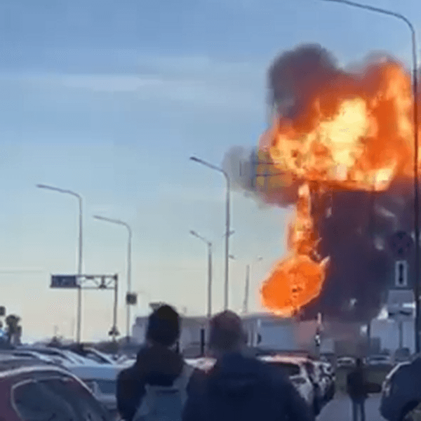 Ein Screenshot aus einem Video soll einen Angriff in St. Petersburg zeigen.