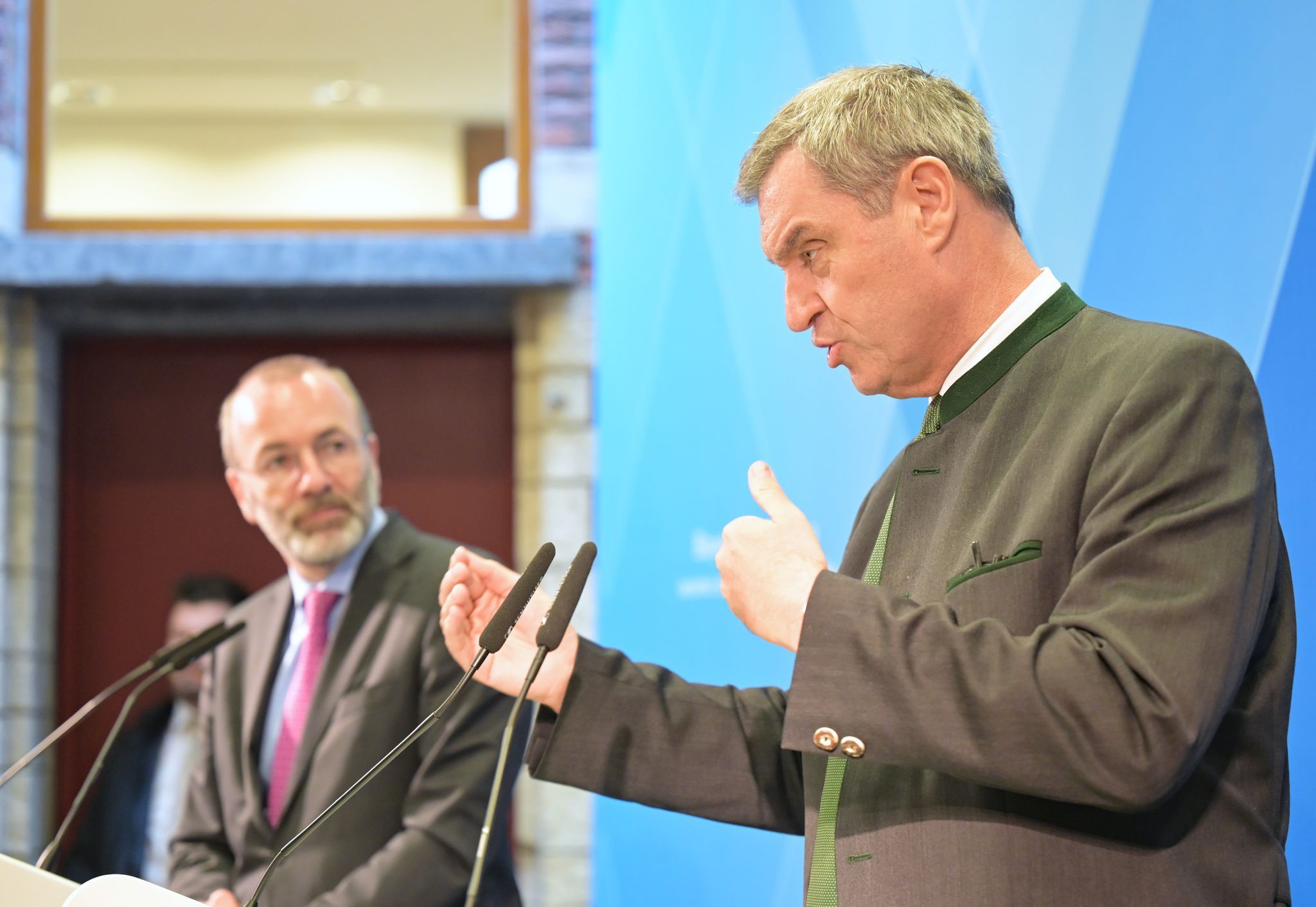Söder und bayerisches Kabinett in Brüssel