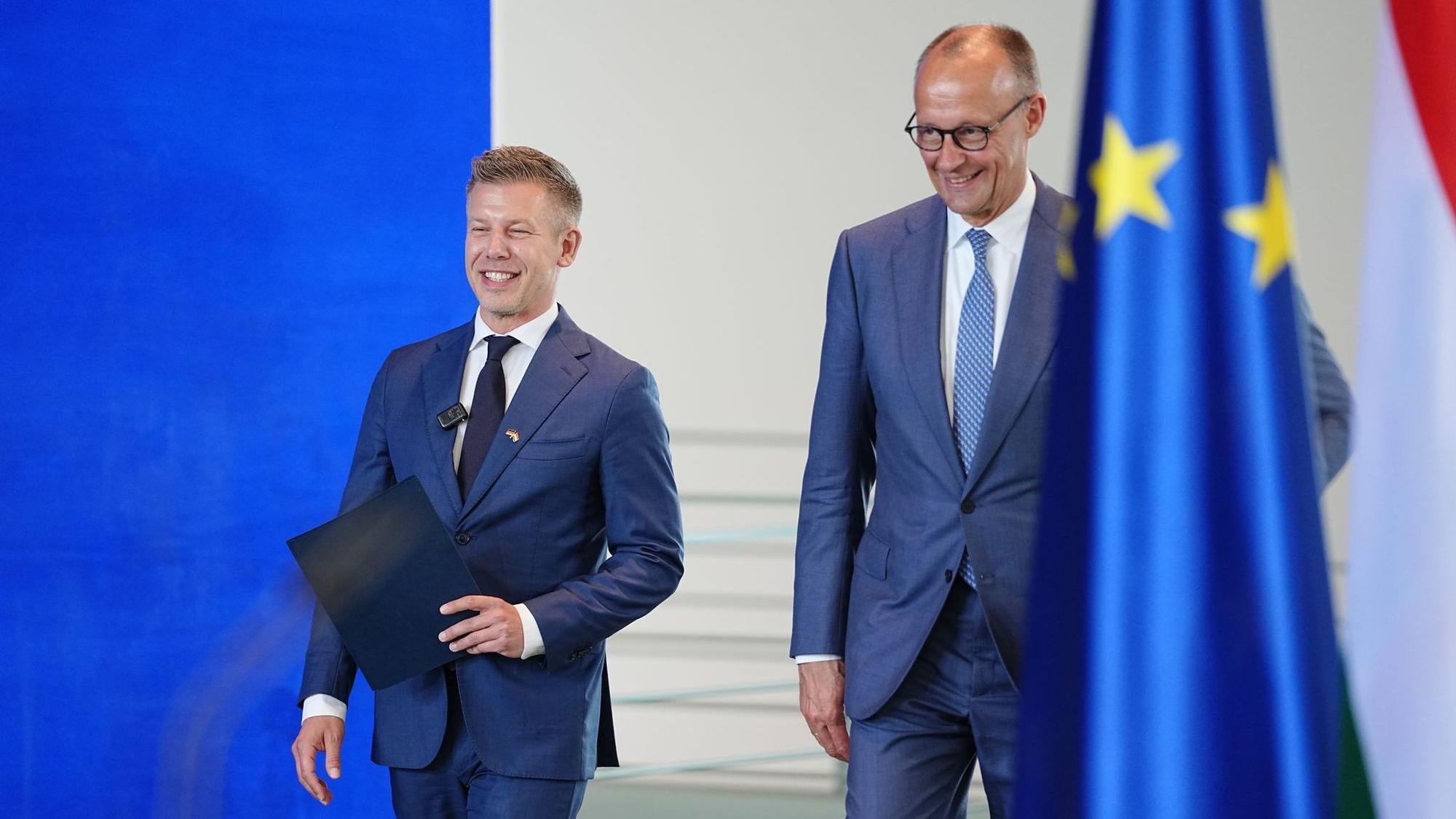 Ungarns Ministerpräsident Magyar in Berlin