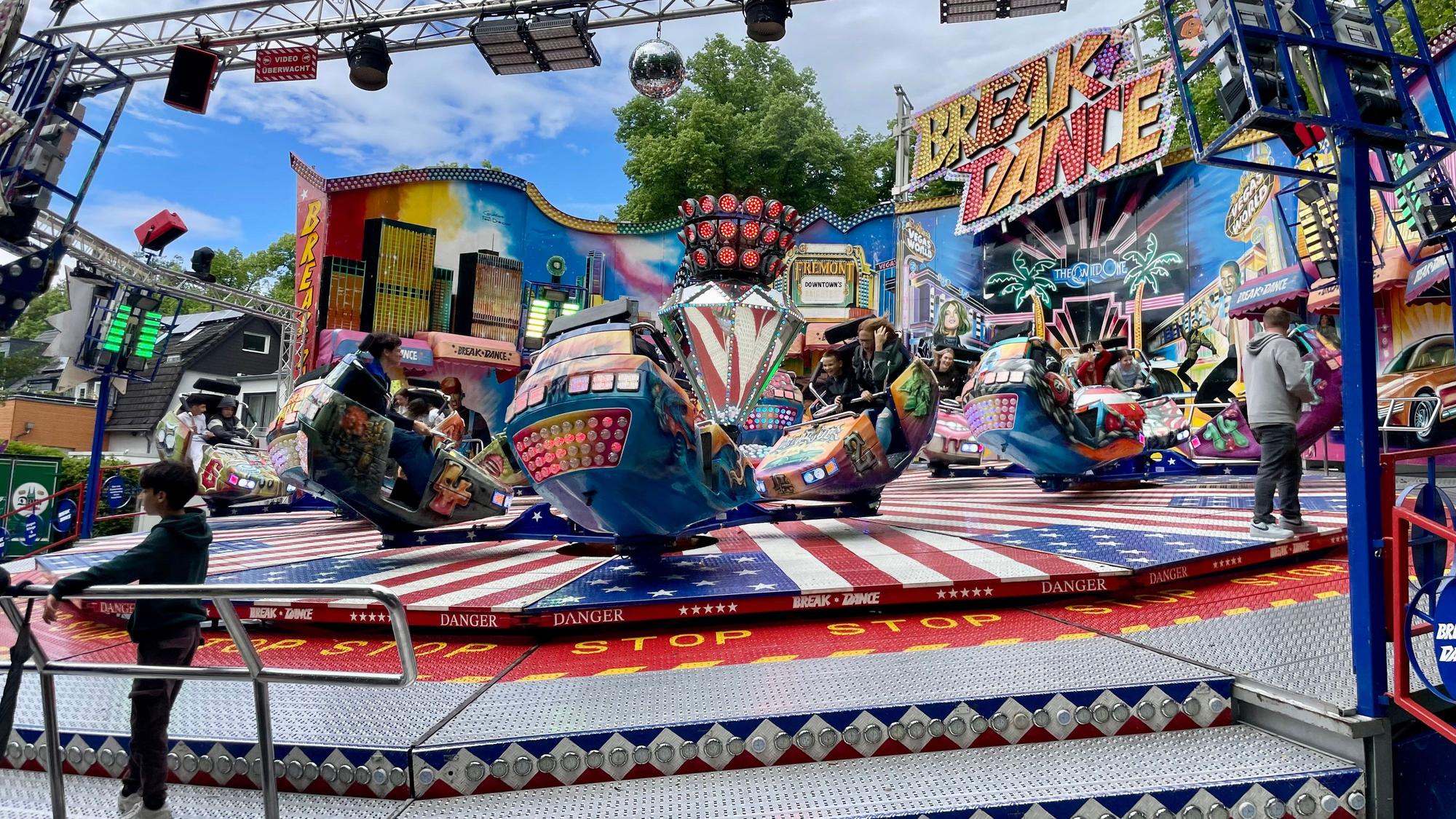 Die Jugendlichen hatten Spaß auf „Break Dance“.