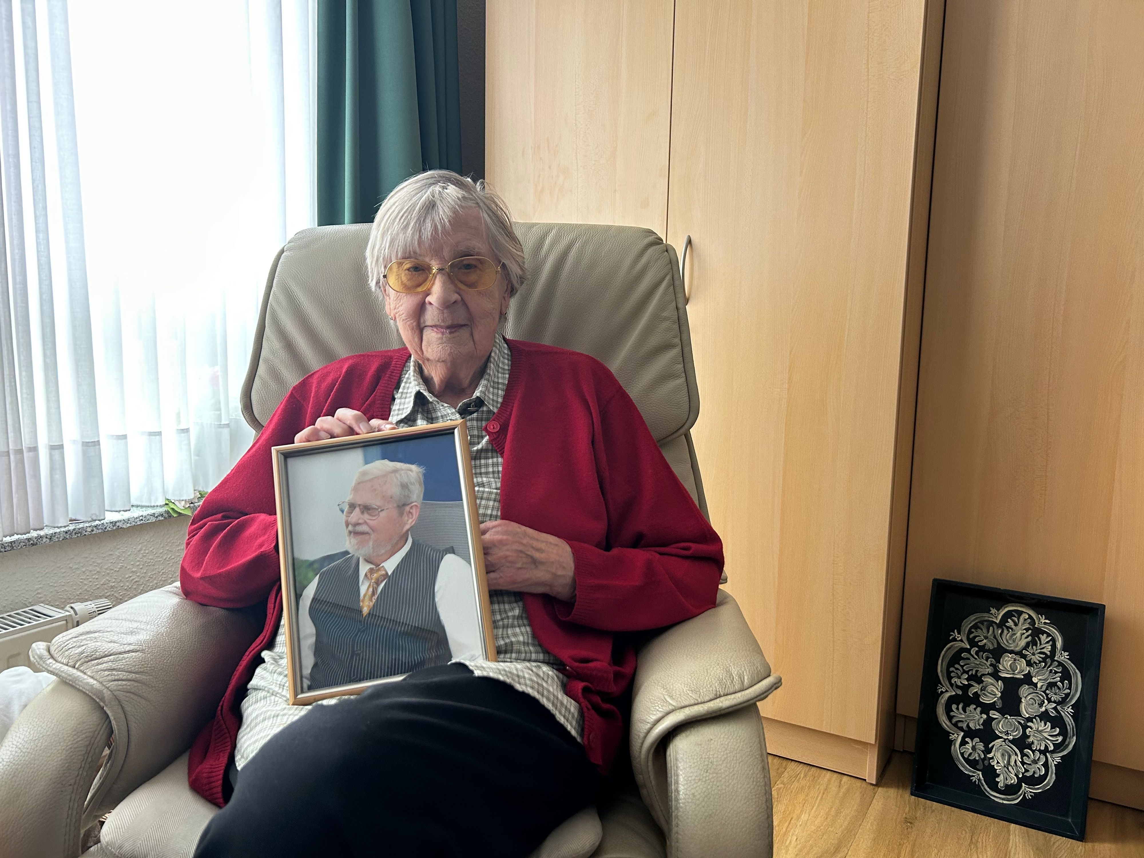 Magdalena Schalk mit der großen Liebe ihres Lebens, Ehemann Ferdinand, der vor zehn Jahren verstarb.