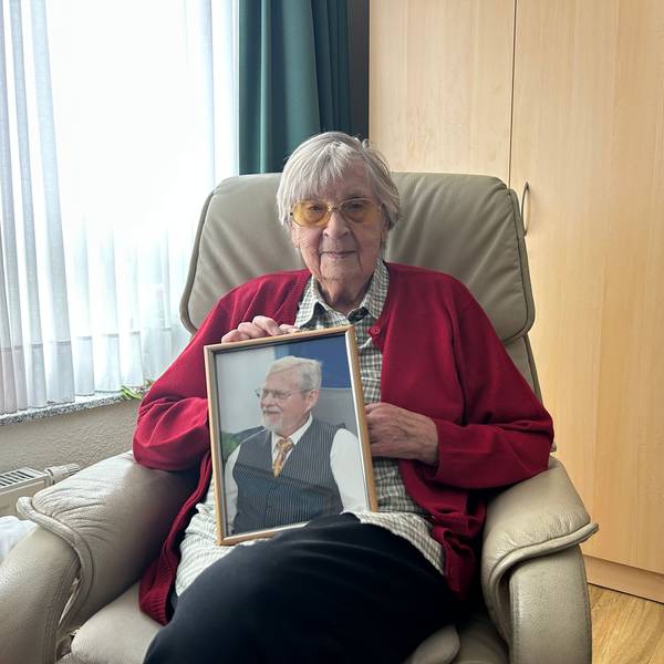 Magdalena Schalk mit der großen Liebe ihres Lebens, Ehemann Ferdinand, der vor zehn Jahren verstarb.