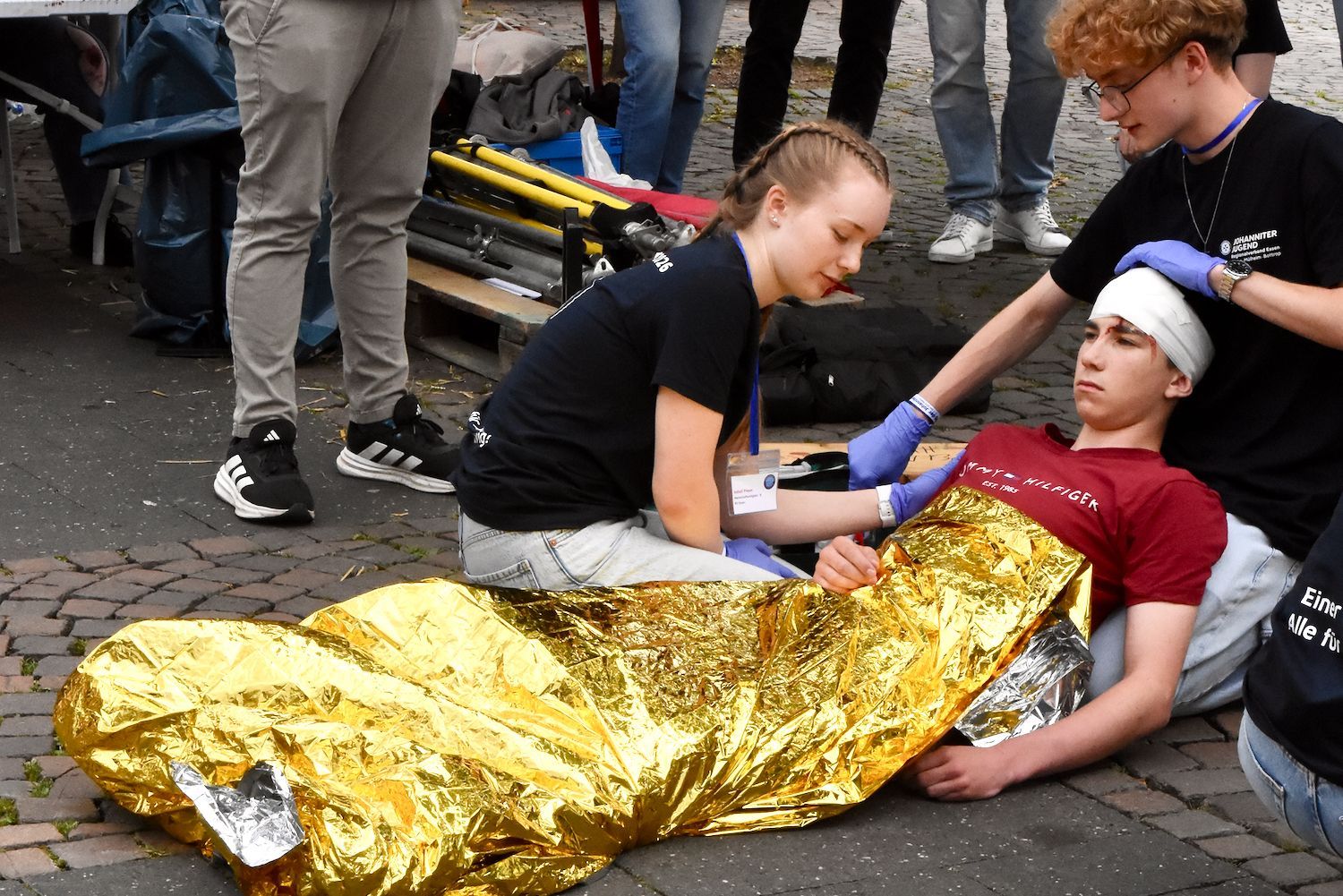 Christian Marxen (15) war einer der rund 50 Verletzten-Darsteller.