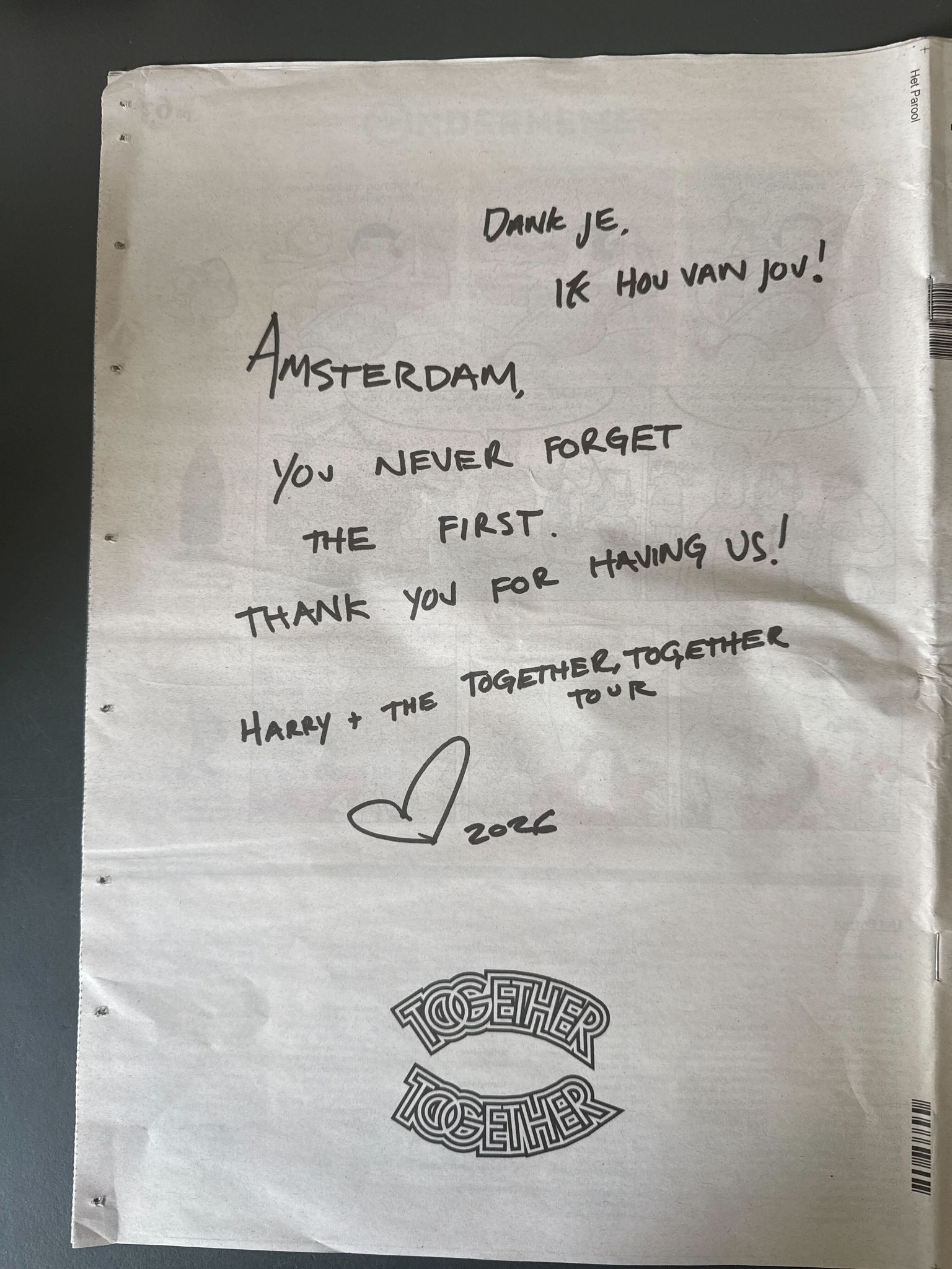 Anzeige in der Amsterdamer Stadtzeitung