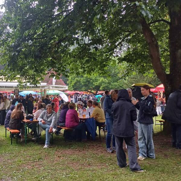 Der Wuppermannpark war aufgrund des unbeständigen Wetters etwas leerer als sonst.