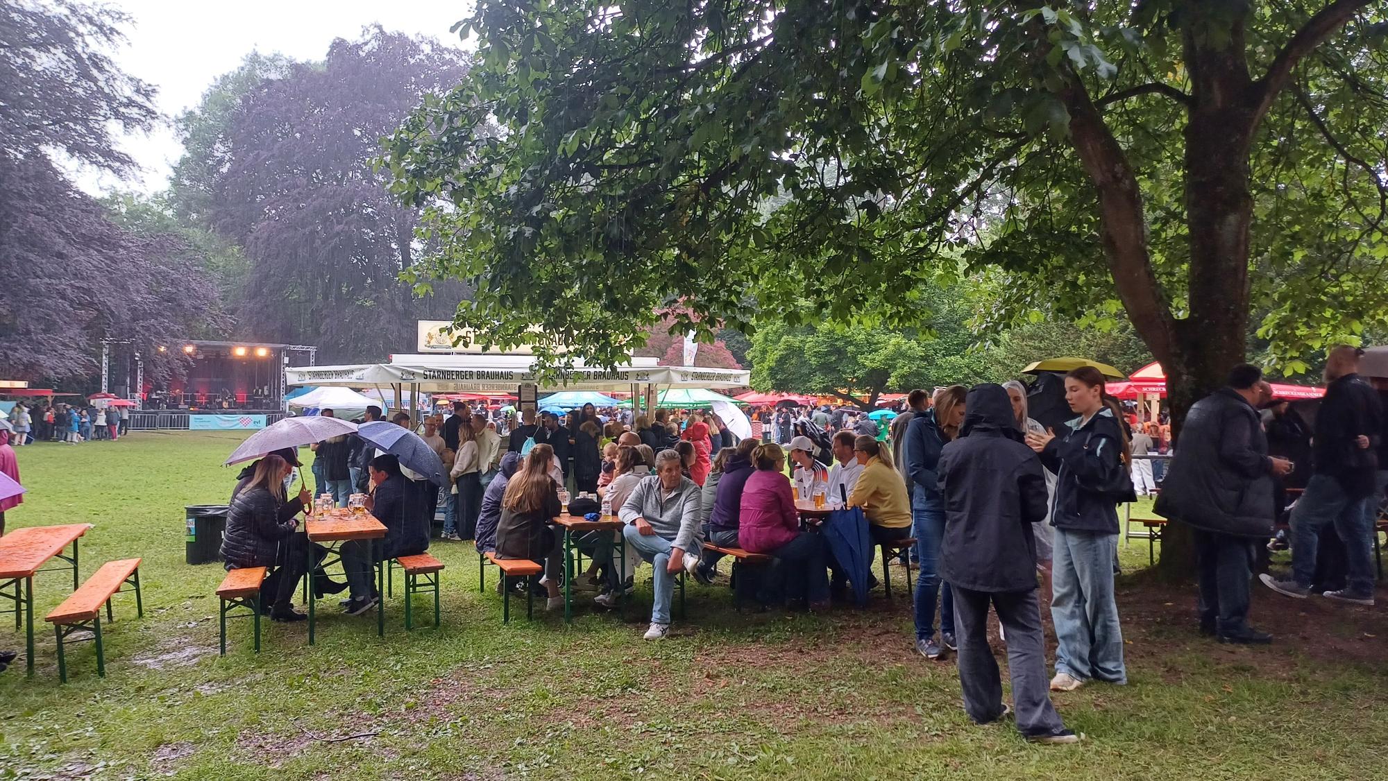 Der Wuppermannpark war aufgrund des unbeständigen Wetters etwas leerer als sonst.