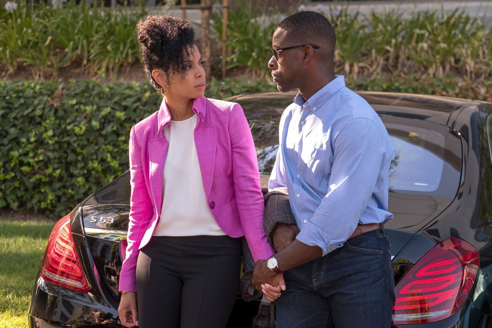 Randall (Sterling K. Brown) und seine Frau Beth (Susan Kelechi Watson) sind das Traumpaar der Serie, doch auch sie werden immer wieder vor Herausforderungen und Probleme in ihrer Beziehung gestellt. (Bild: ZDF/NBC)