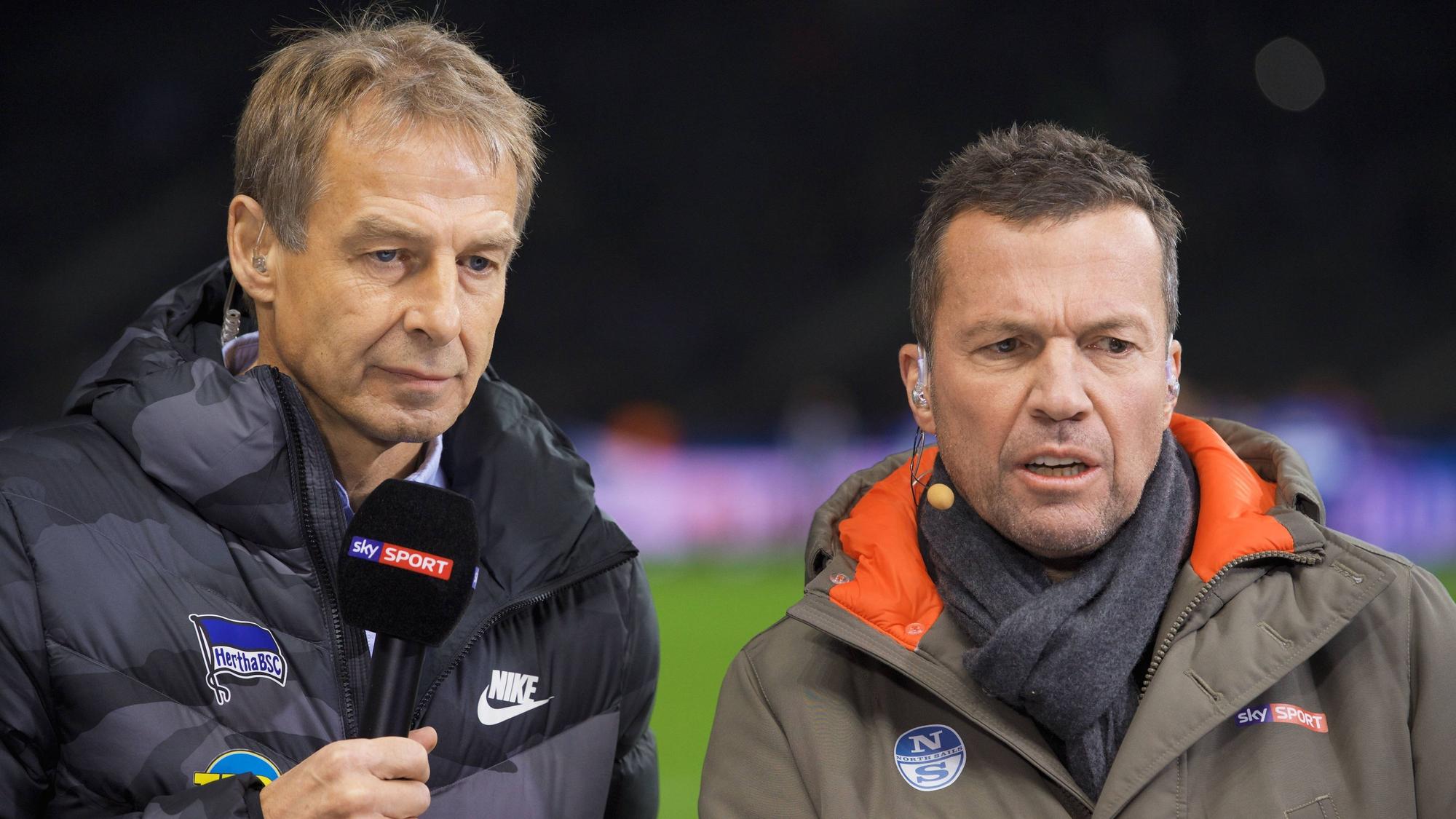 Jürgen Klinsmann und Lothar Matthäus arbeiten inzwischen auch gerne als TV-Experten.