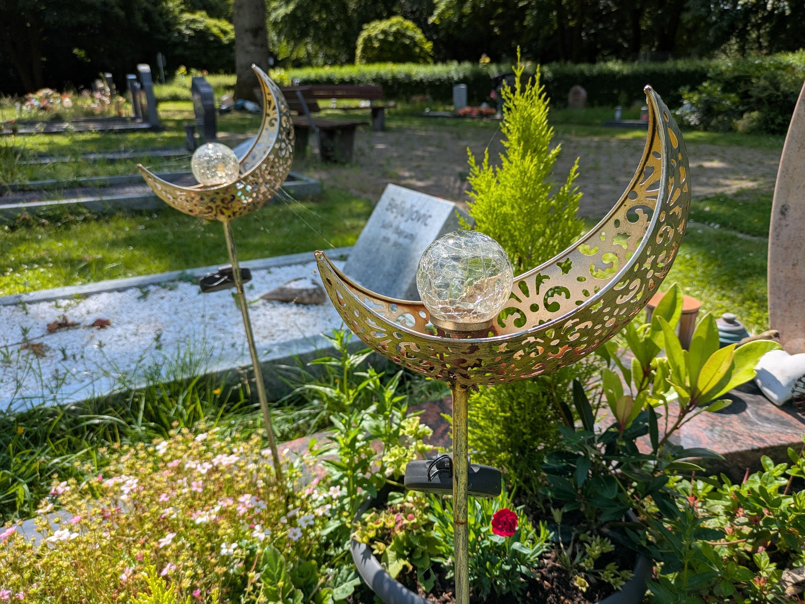 Ein muslimisches Grab auf dem Friedhof Reuschenberg