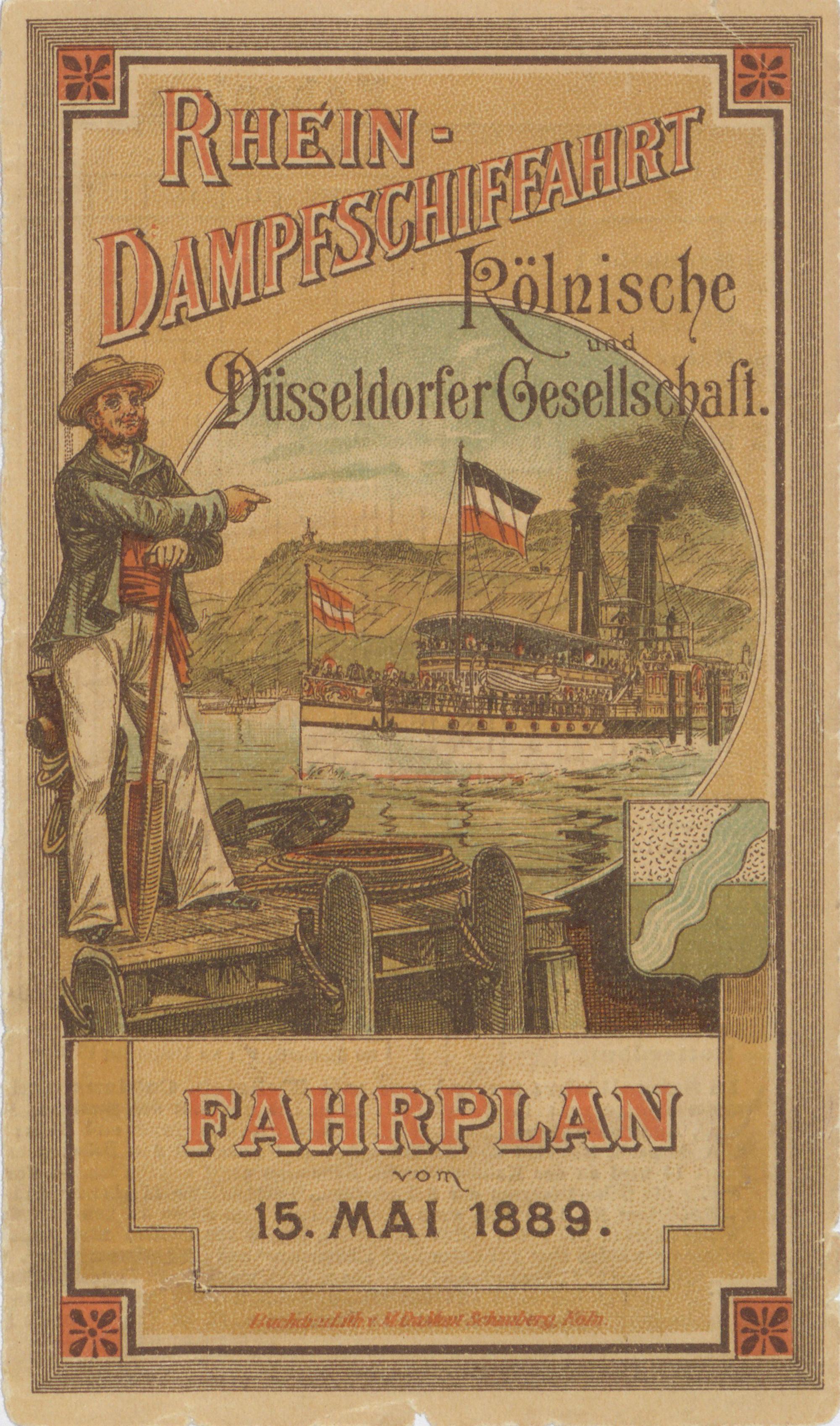 Fahrplan von 1889