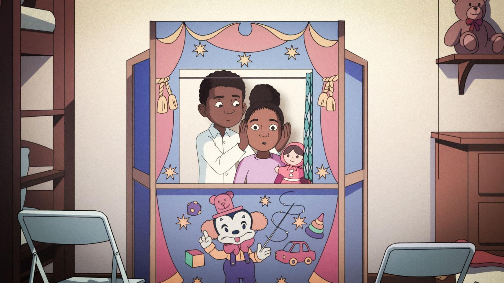 Animationen, die auf Karim Joel Martins eigenen Zeichnungen basieren, blicken auf entscheidende Momente zurück. (Bild: ZDF/Joel Novelle/ Andreas Rusch/The Unicorn)