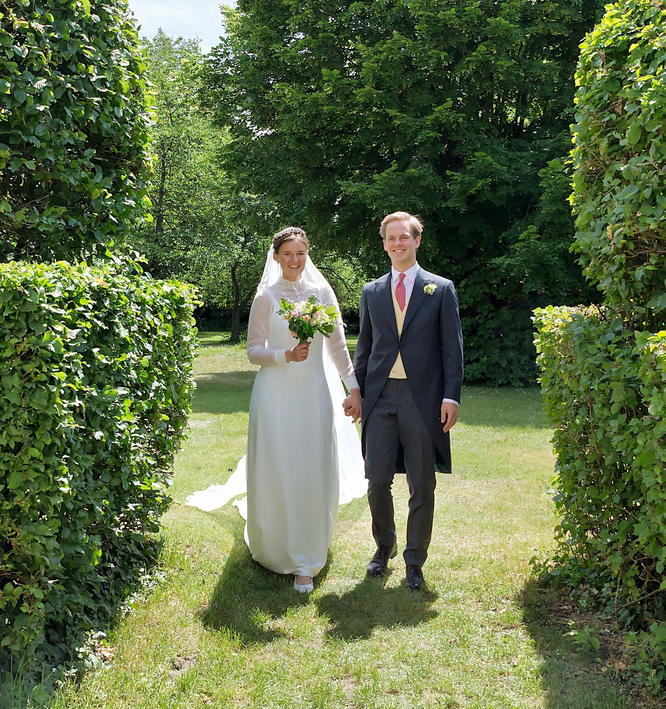 Lukas von Lattorf und Gräfin Marie Wilczek haben sich das Ja-Wort gegeben.