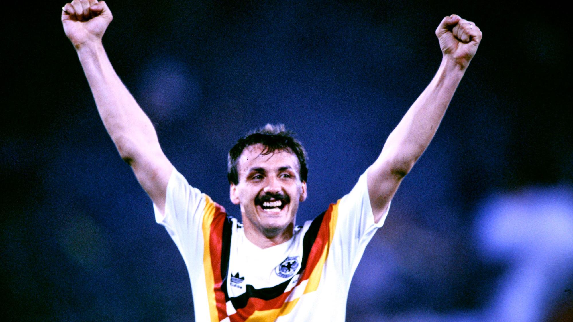 Jürgen Kohler nach dem Triumph im WM-Finale 1990 gegen Argentinien in Rom.