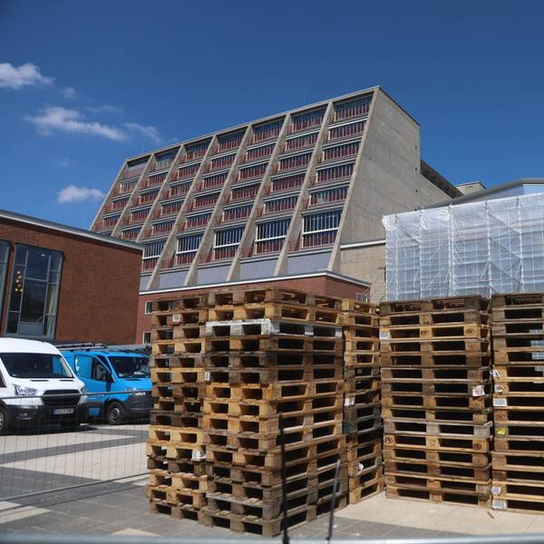 Die Baustelle der Bühnen am Offenbachplatz.