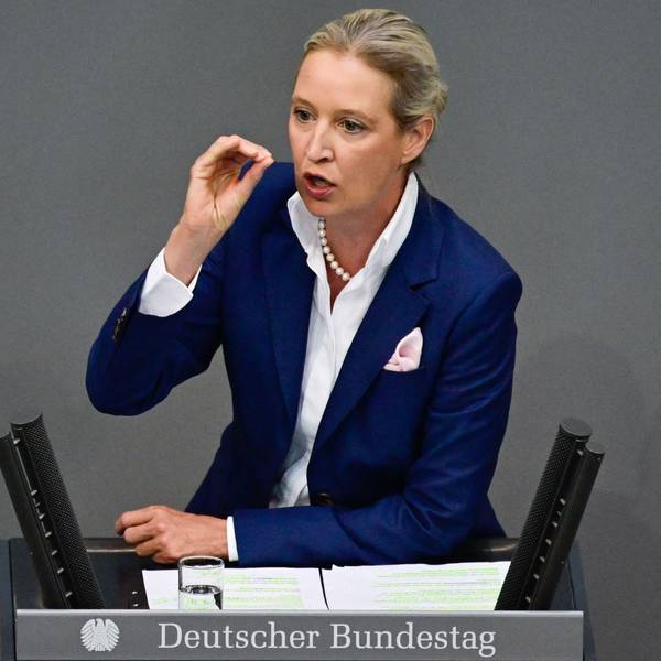 AfD-Co-Vorsitzende Alice Weidel im Bundestag.