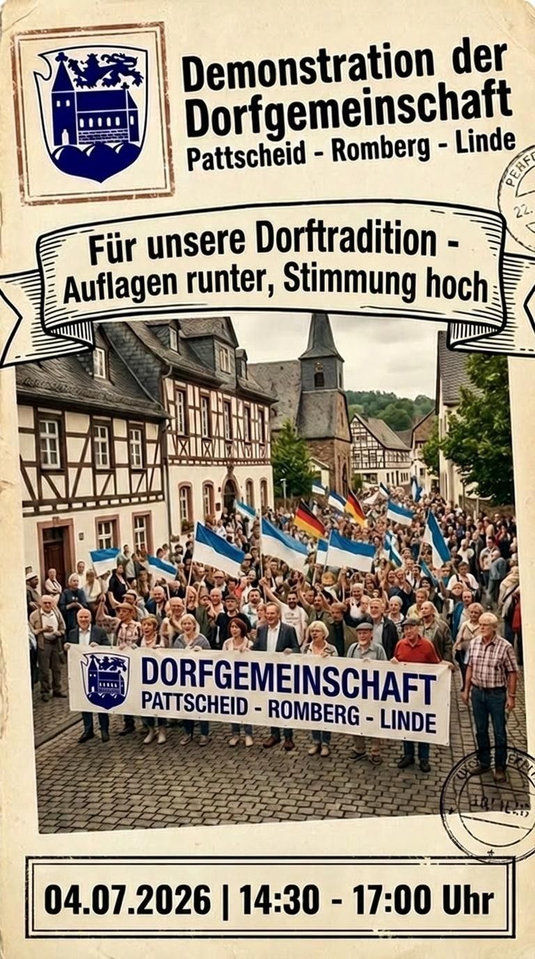 Aufruf der Dorfgemeinschaft zur Demo