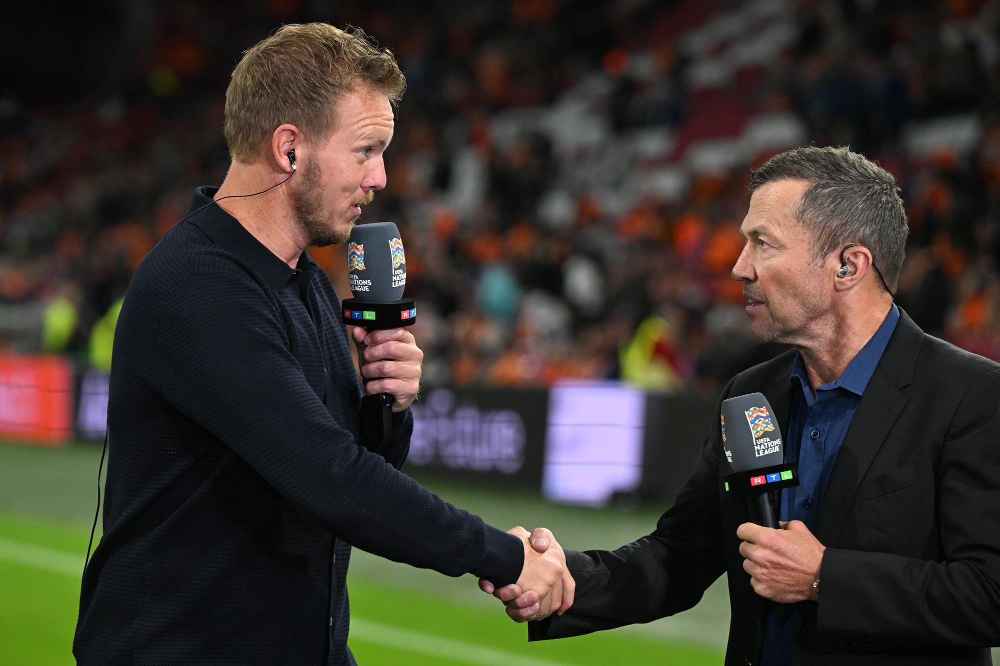 Julian Nagelsmann und Lothar Matthäus.
