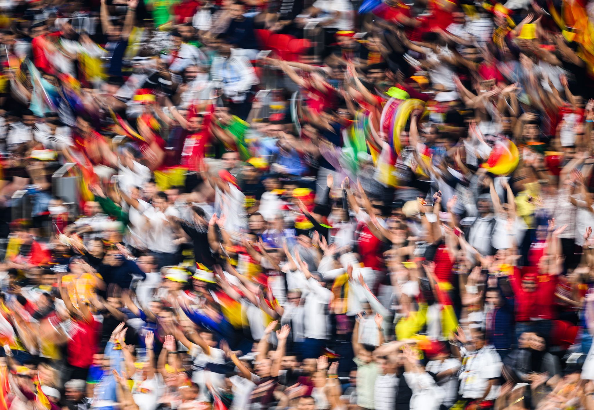 Fans machen eine La-Ola-Welle