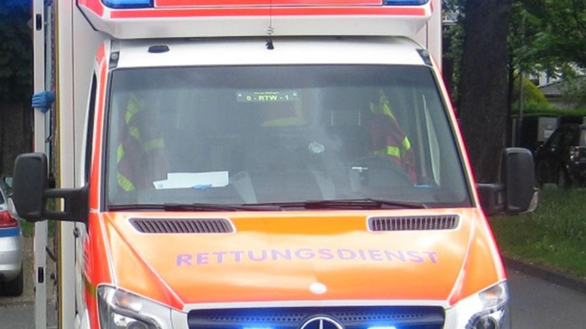 Ein Rettungswagen im Einsatz.