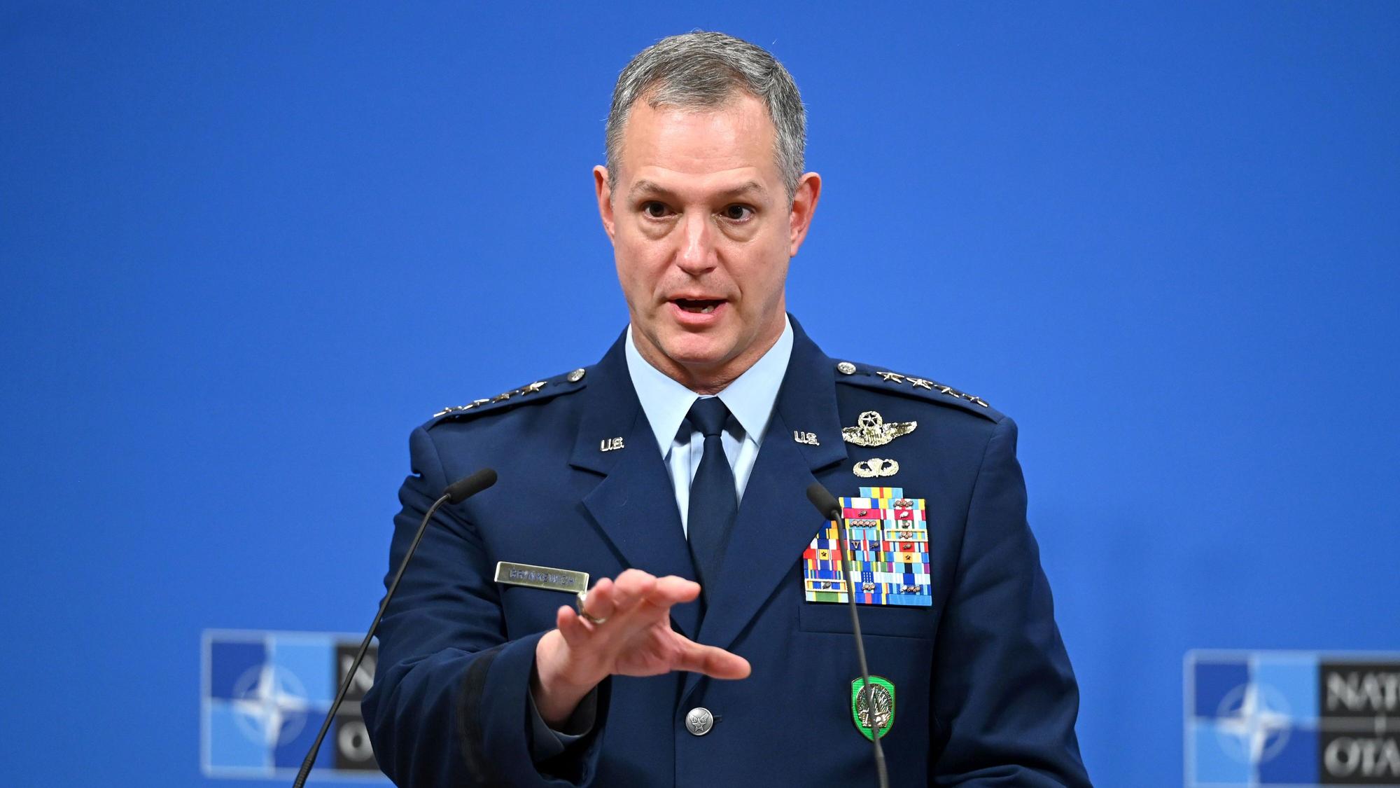 Alexus G. Grynkewich, Oberbefehlshaber der NATO-Truppen in Europa (SACEUR), spricht während der Sitzung des NATO-Militärausschusses. (Archivbild)