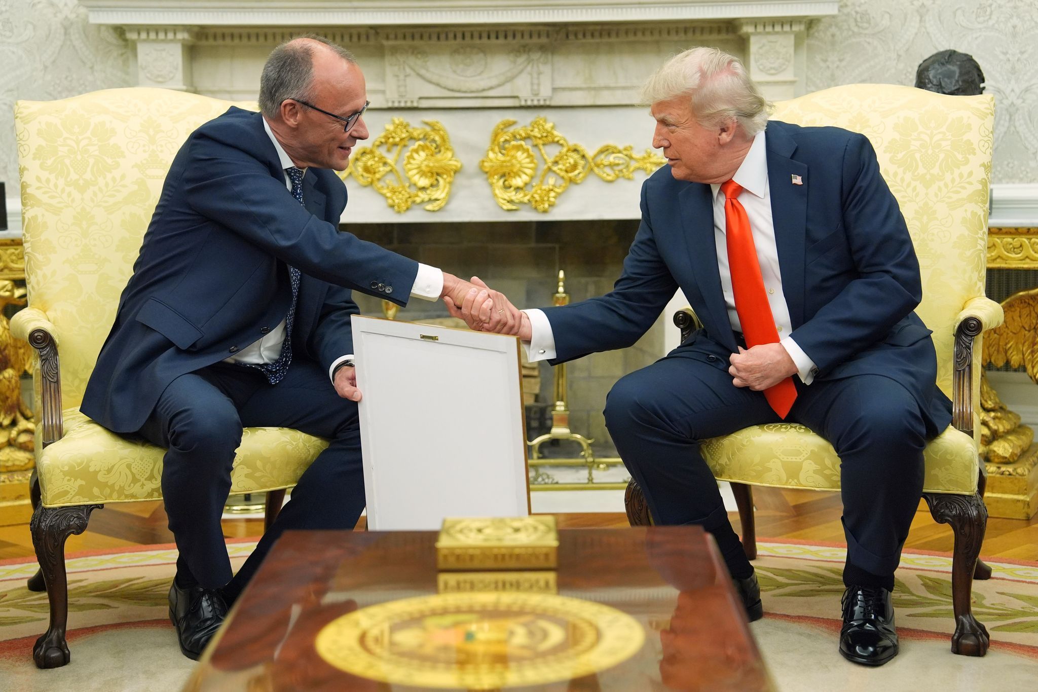 US-Präsident Trump empfängt Bundeskanzler Merz