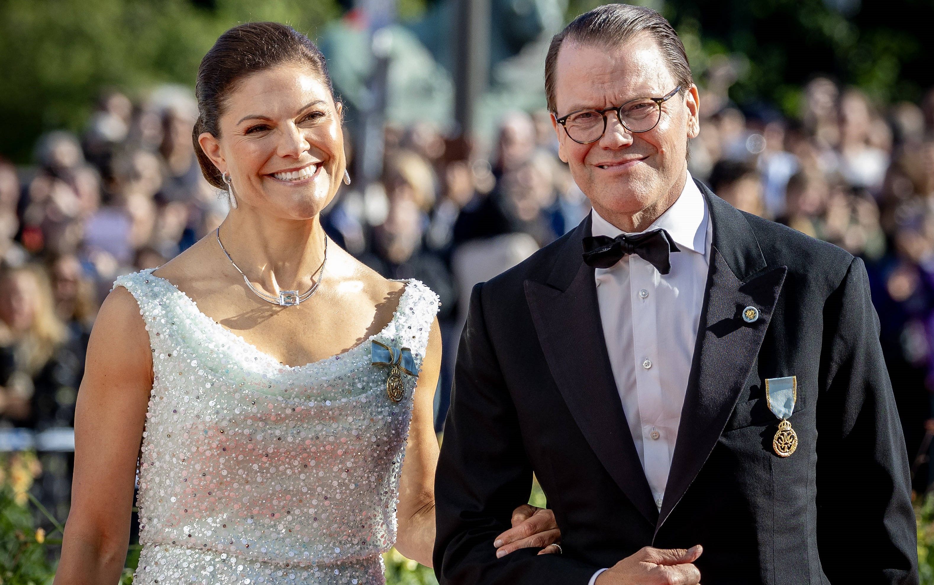 Kronprinzessin Victoria mit ihrem Ehemann Kronprinz Daniel.