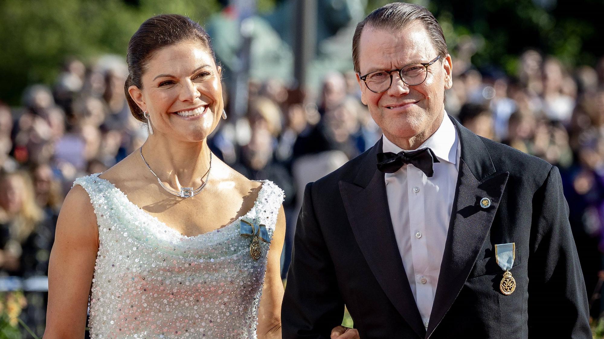 Kronprinzessin Victoria mit ihrem Ehemann Kronprinz Daniel.