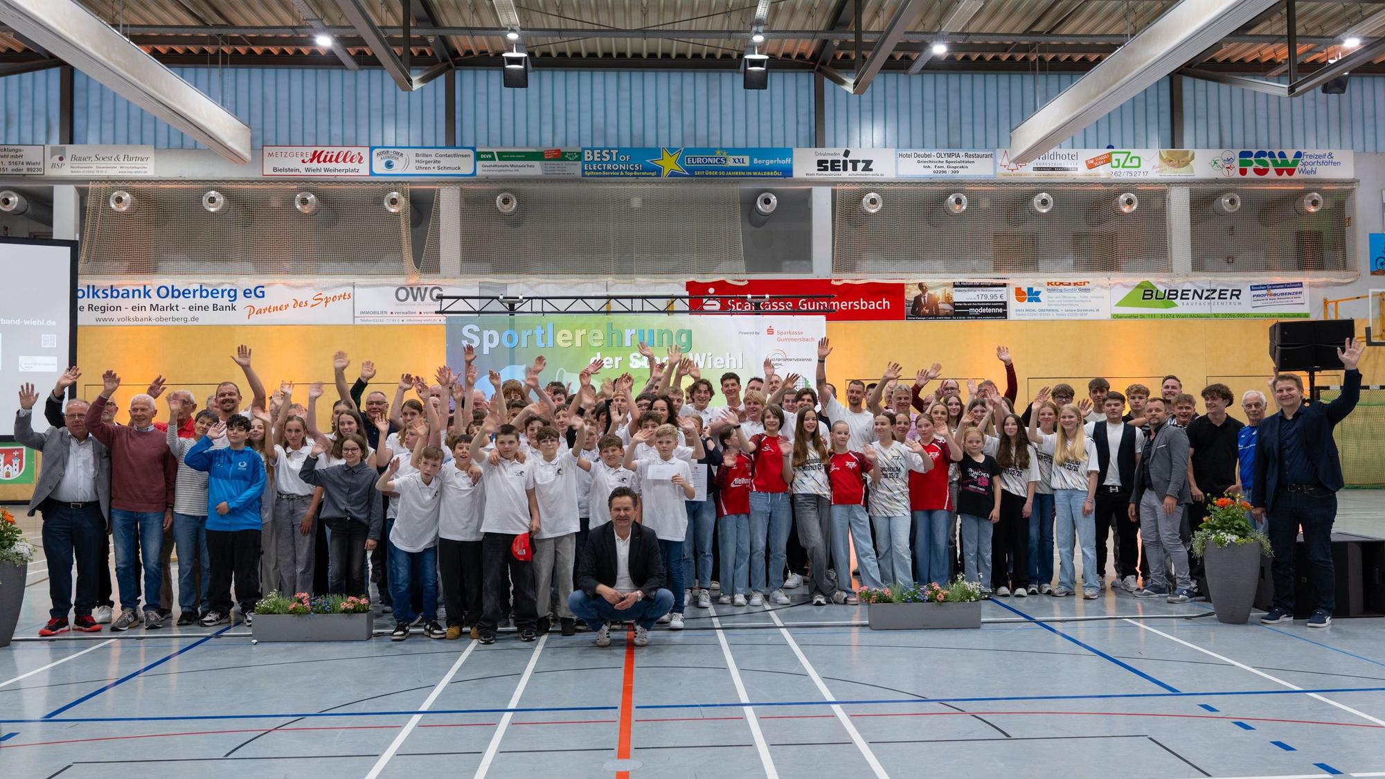 Die Sportlerehrung in der Sporthalle des Dietrich-Bonhoeffer-Gymnasiums.