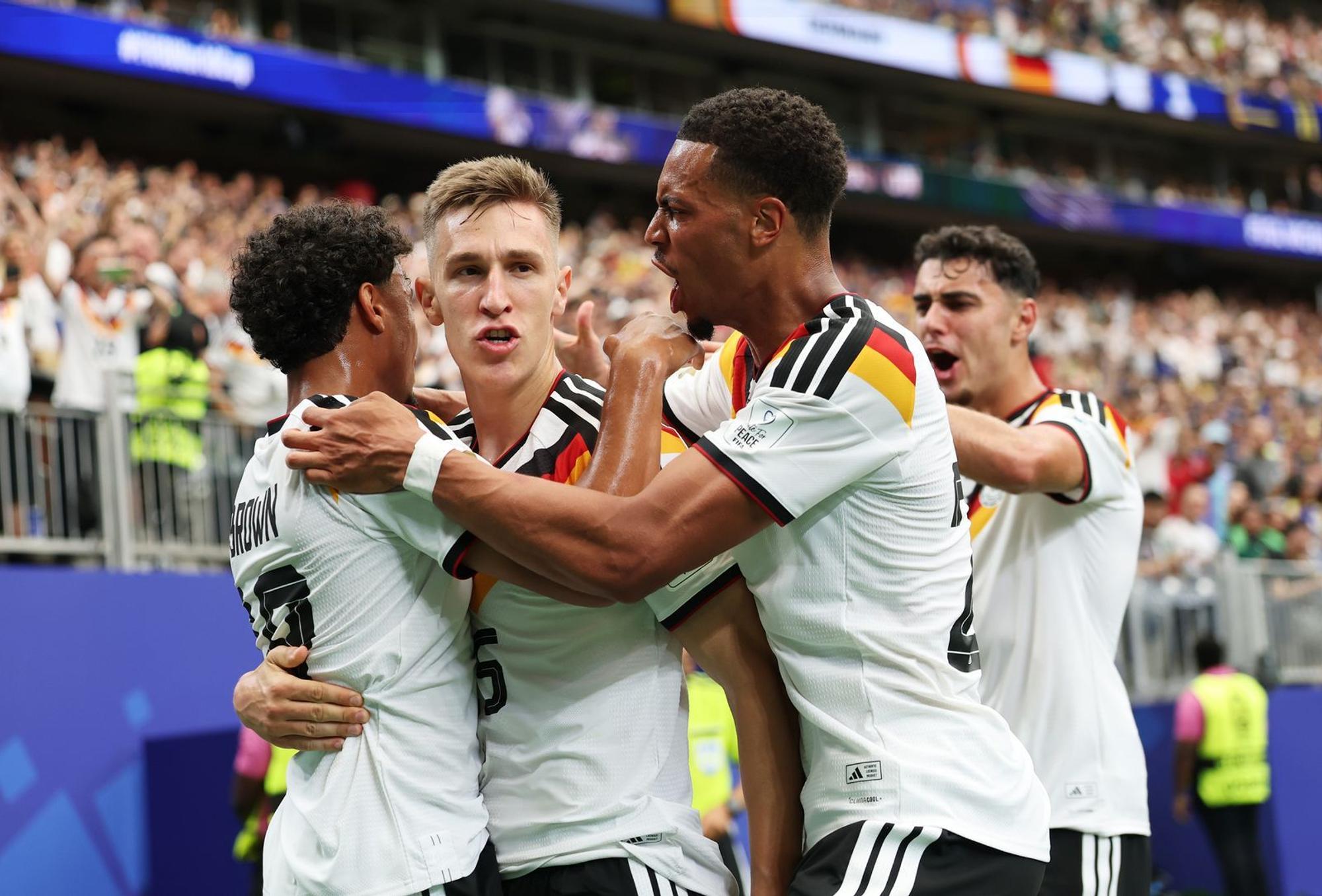 Jubelnde Deutschland-Stars beim Spiel gegen Curaçao. Für die meisten Fans ist ein Stadion-Besuch bei der WM kaum erschwinglich. (Bild: 2026 Getty Images/Molly Darlington)