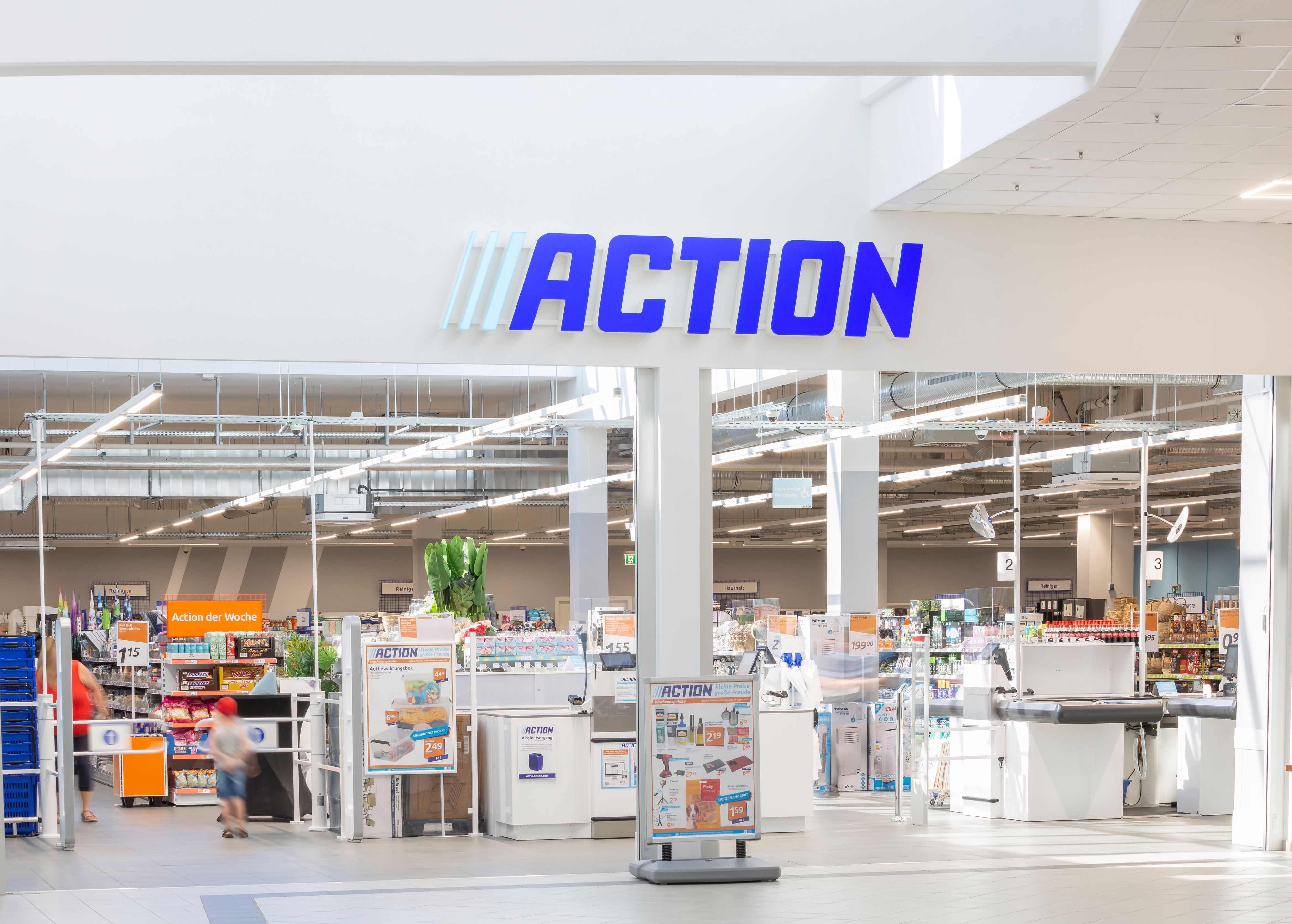 Das Foto zeigt einen Action-Discounter.